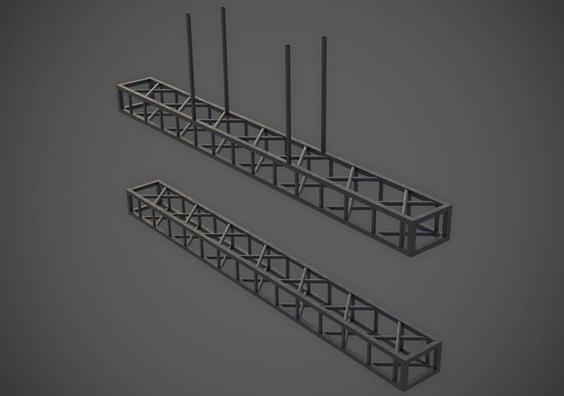 Spotlight and Structure - Low-Poly PBR 3D Model 3D Model