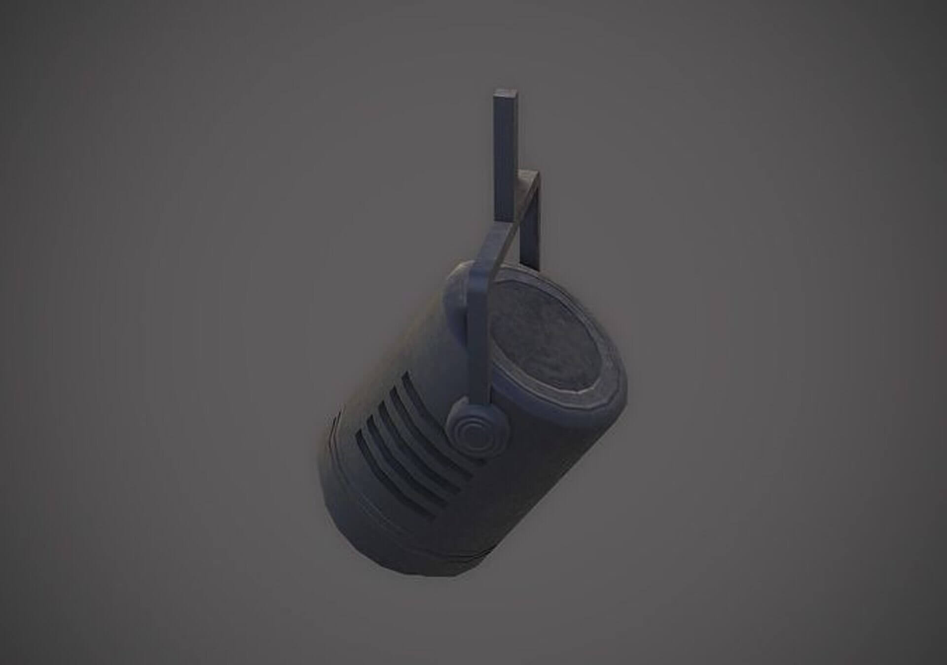 Spotlight and Structure - Low-Poly PBR 3D Model 3D Model