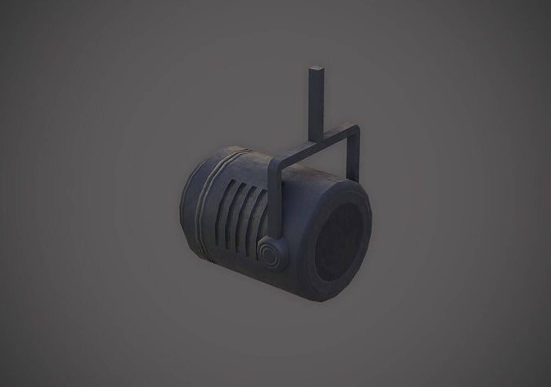 Spotlight and Structure - Low-Poly PBR 3D Model 3D Model