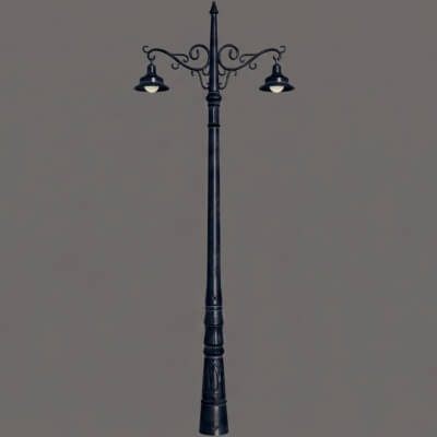 Street Lamp Classic PBR 3D Model