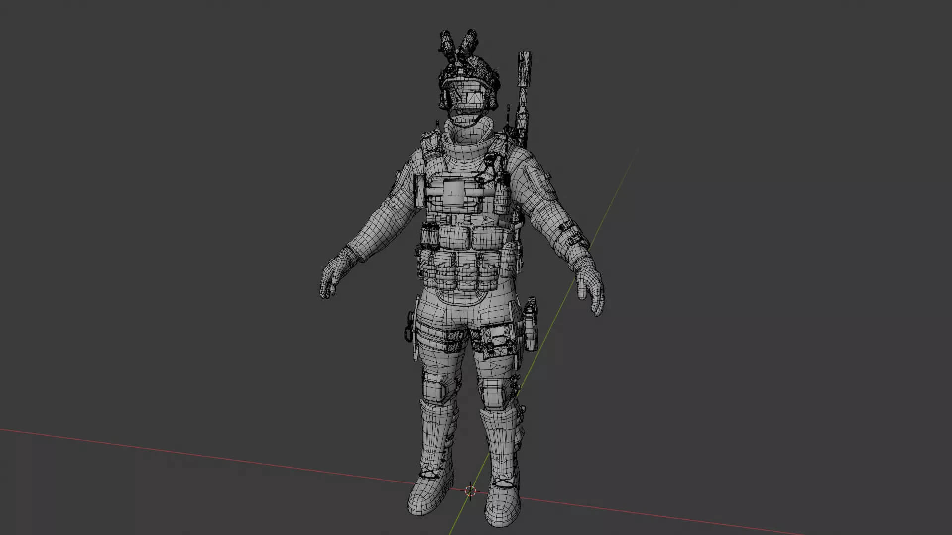 Tactical Soldier Outfit for Unreal Engine MetaHuman - PBR 3D 3D Model