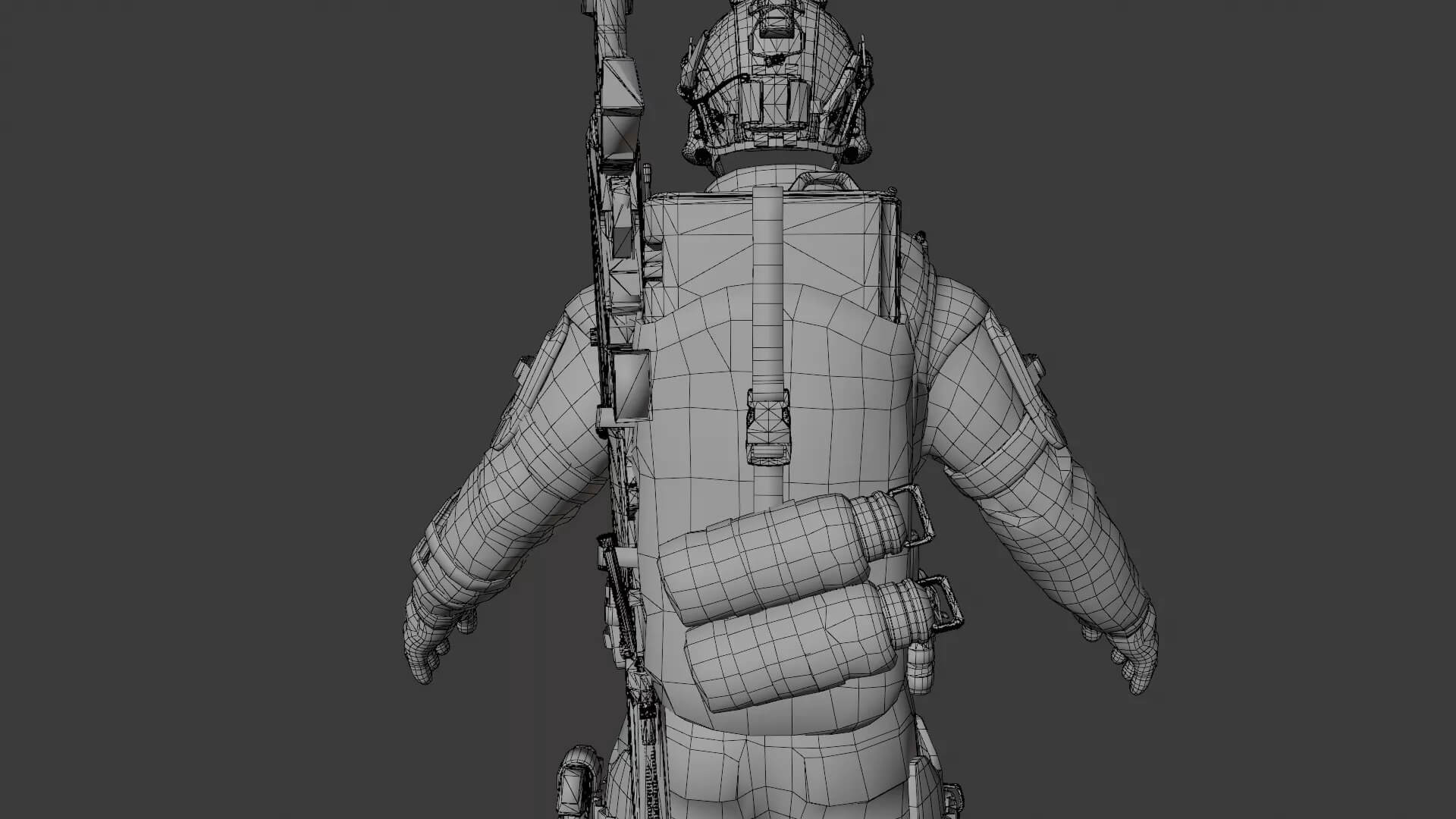 Tactical Soldier Outfit for Unreal Engine MetaHuman - PBR 3D 3D Model