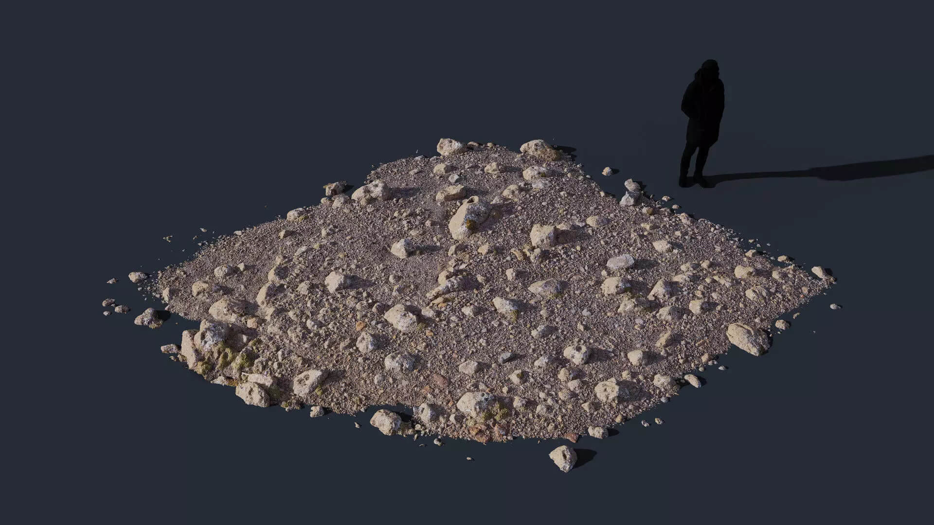 Volcanic Rocky Ground 8K Photogrammetry PBR Scan 3D Model 3D Model
