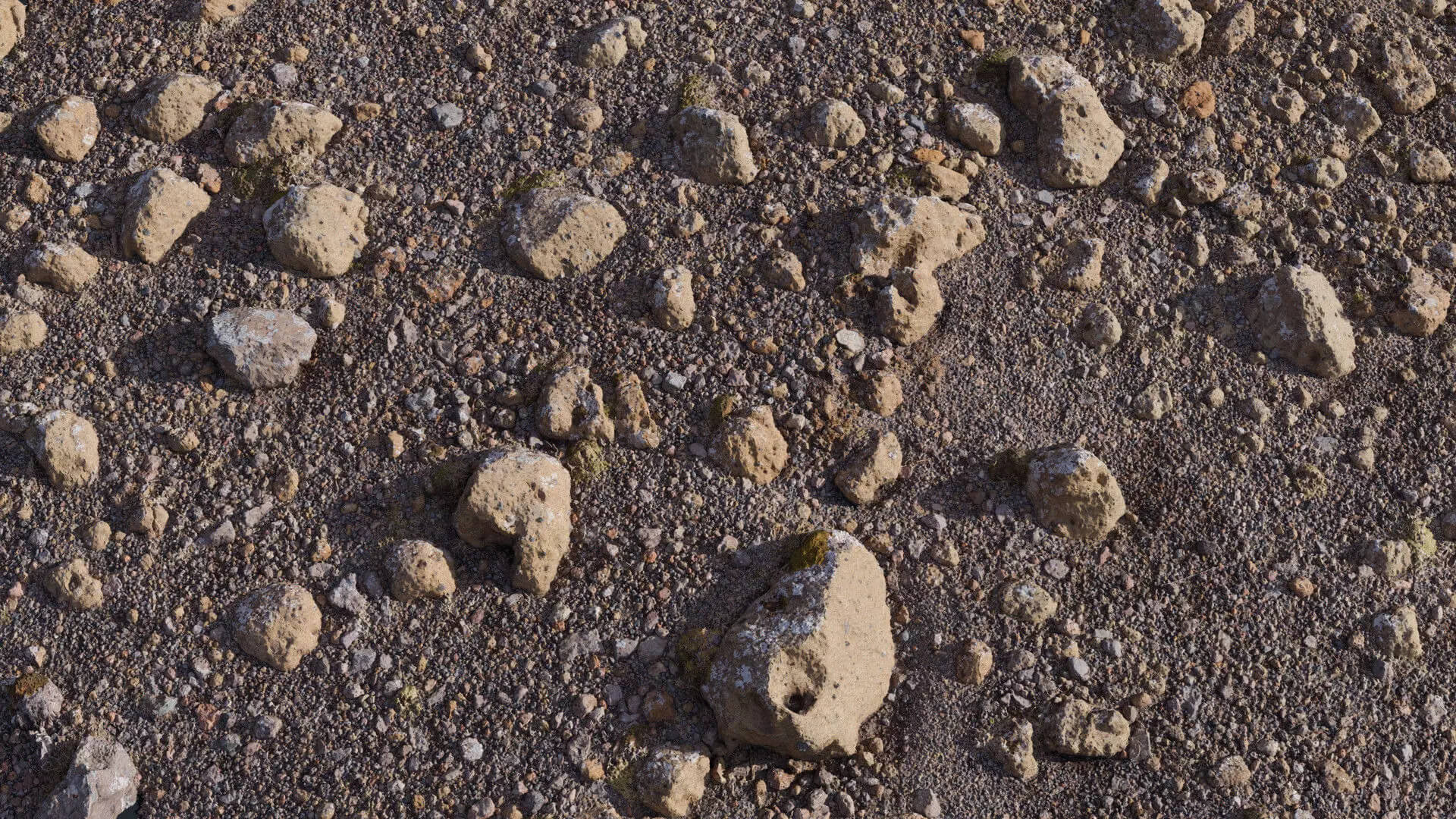 Volcanic Rocky Ground 8K Photogrammetry PBR Scan 3D Model 3D Model