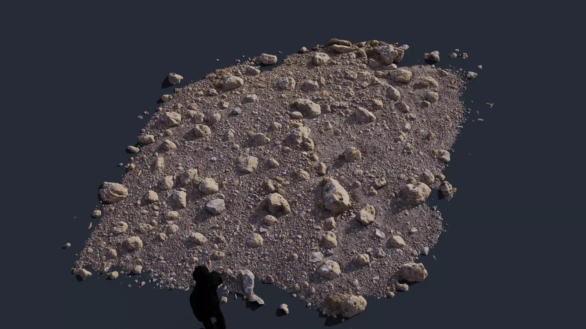 Volcanic Rocky Ground 8K Photogrammetry PBR Scan 3D Model 3D Model