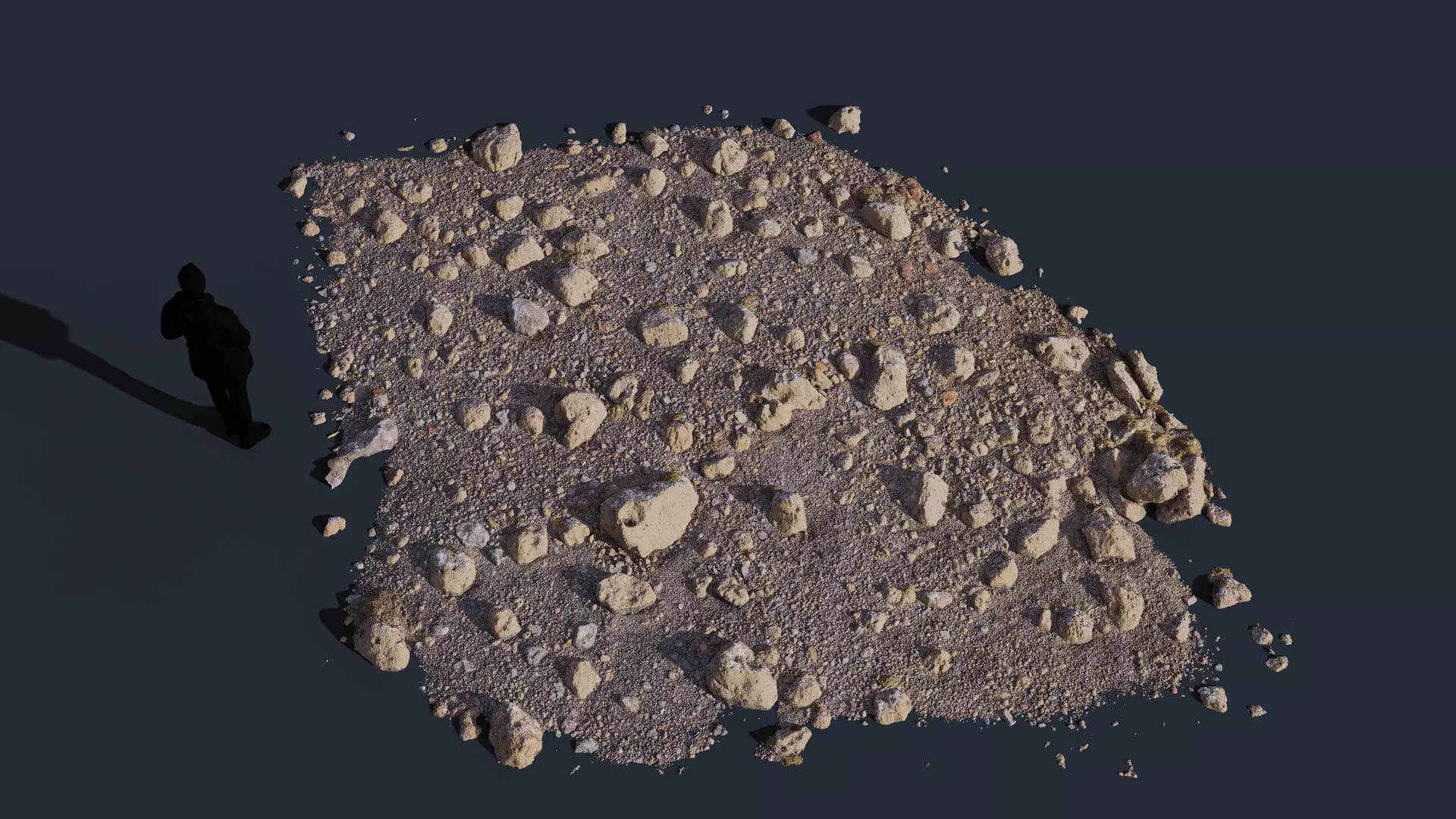Volcanic Rocky Ground 8K Photogrammetry PBR Scan 3D Model 3D Model