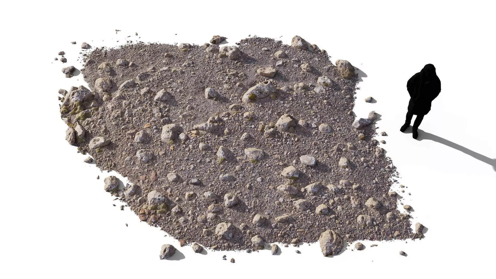 Volcanic Rocky Ground 8K Photogrammetry PBR Scan 3D Model 3D Model