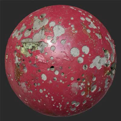Damaged Paint Concrete Wall Seamless 4K PBR Texture