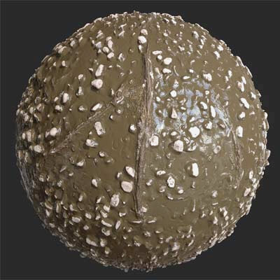 Mud Pebbles PBR 4K Texture