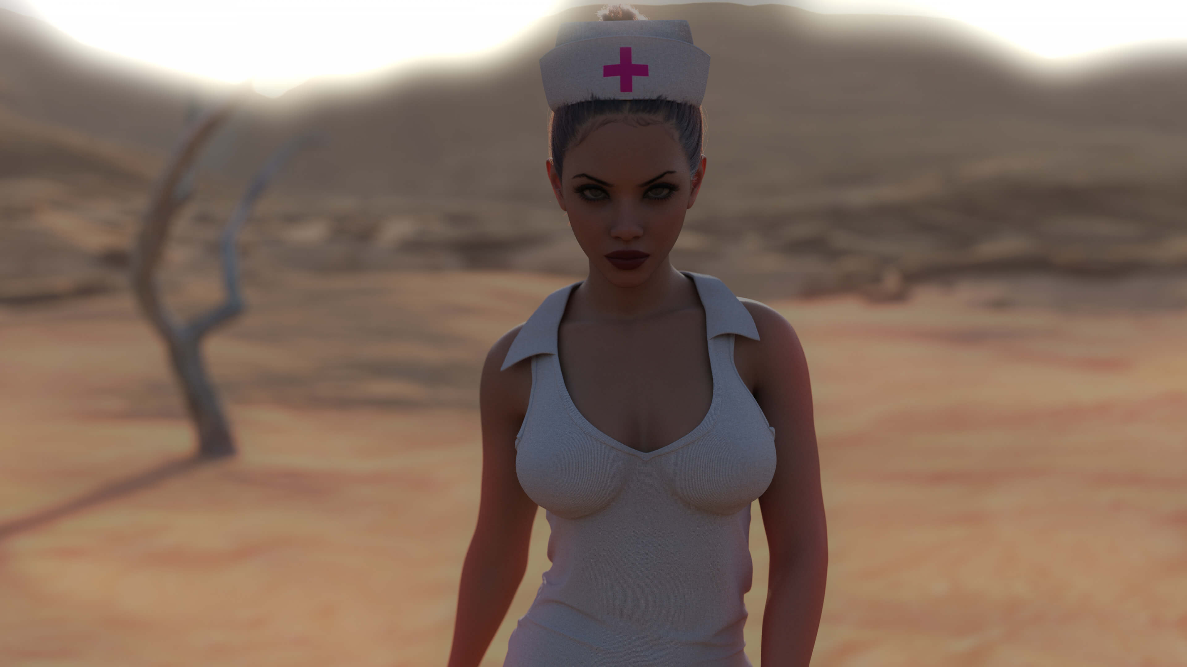 The Nurse 3D Render, Digital Artwork by OPTIPRIMART