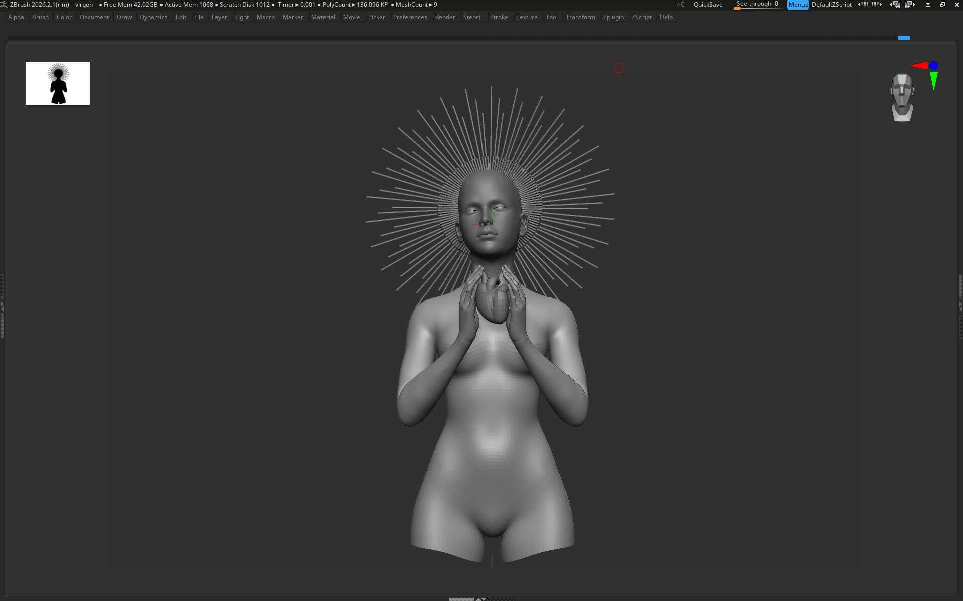 In the Name of the Father 3D Render, Digital Artwork by oveja_aburrida