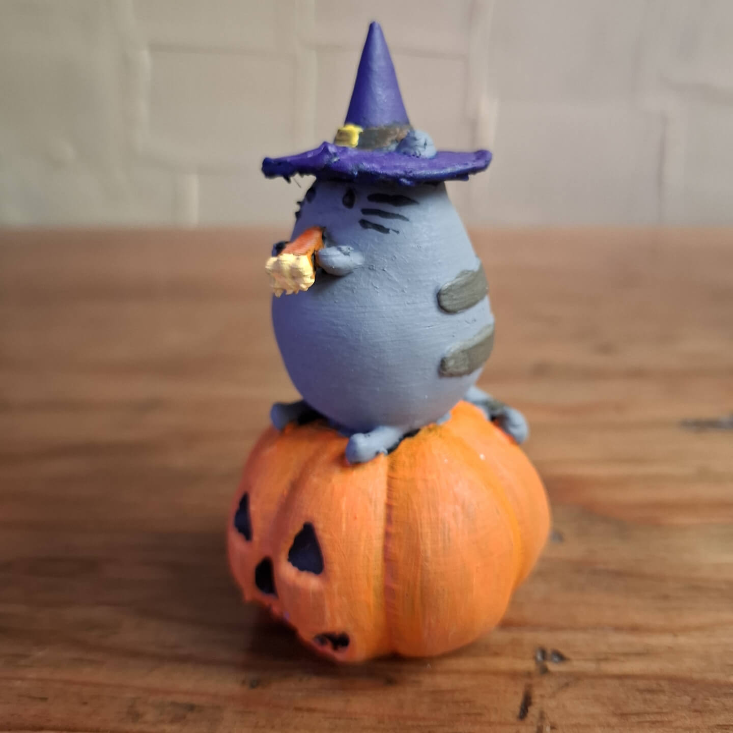 Pusheen Eating Pumpkin Pie 3D Render, Digital Artwork by PaburoVIII
