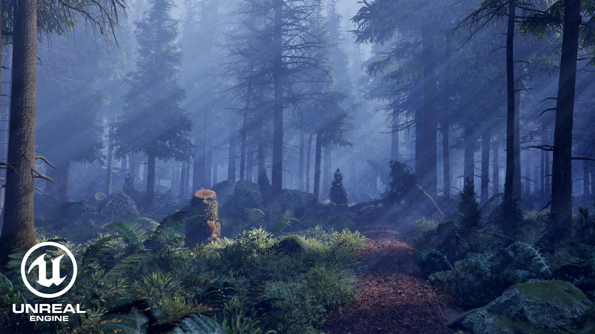 The Silent Path A PCG Forest 3D Render, Digital Artwork by PaburoVIII