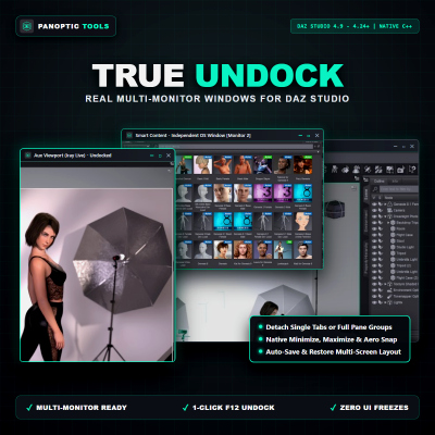 True Undock v1.2 - Multi-Monitor & Floating Windows Plugin