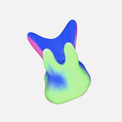 Phone Holder Blue Pink 3D Printing