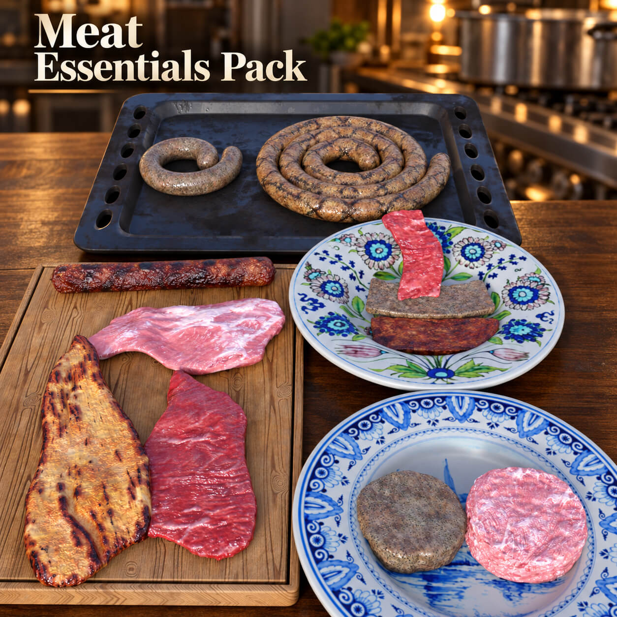 Meat Essentials Pack Daz Content