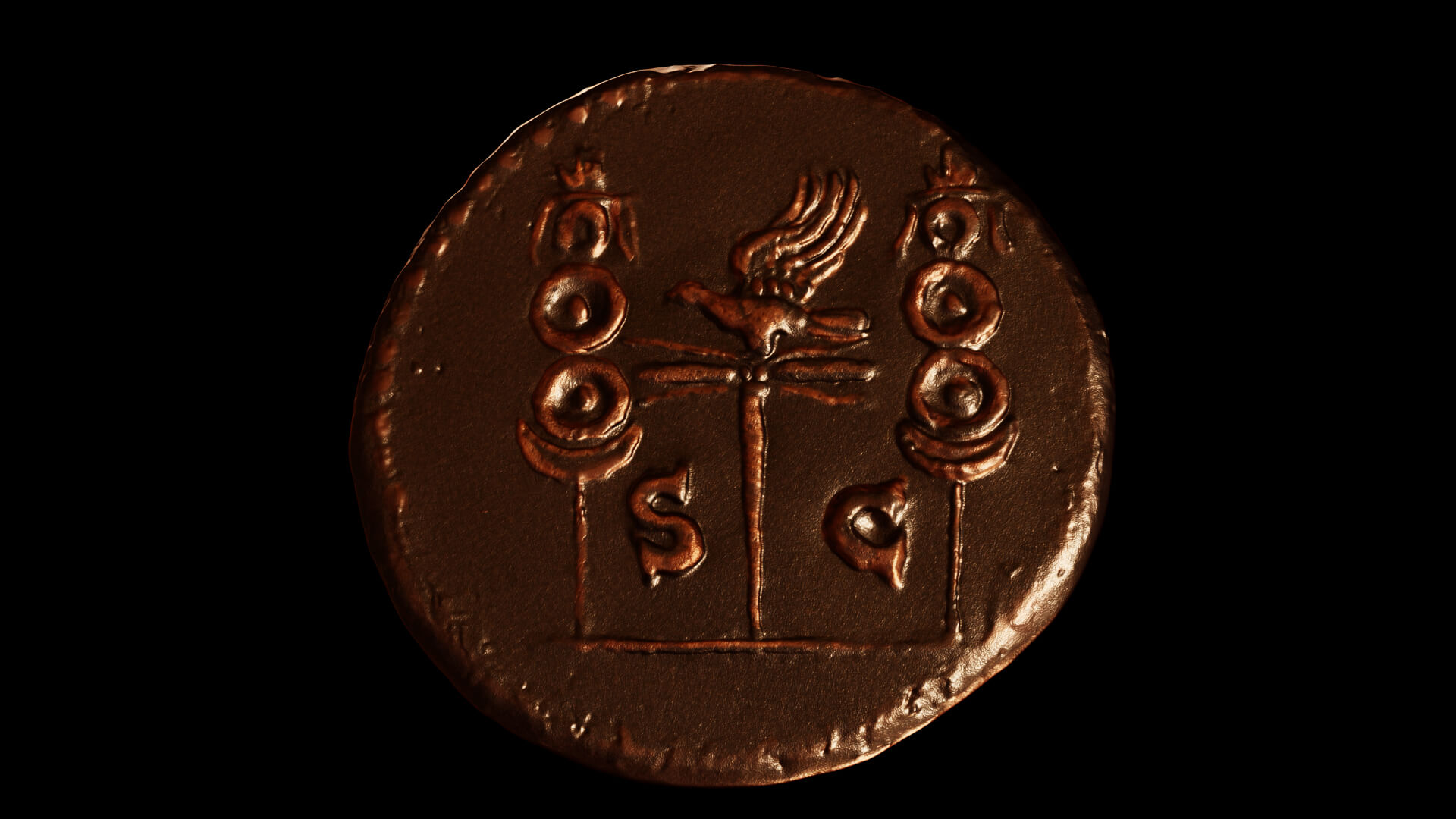 Galba Coin Printable 3D Model