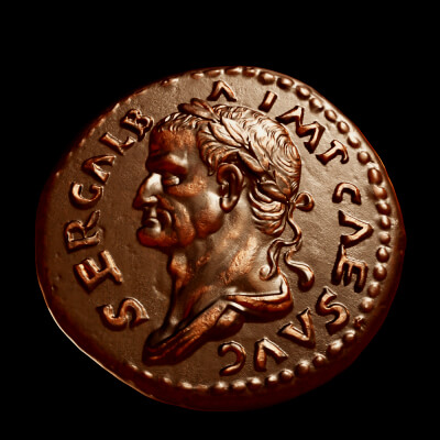 Galba Coin Printable 3D Model
