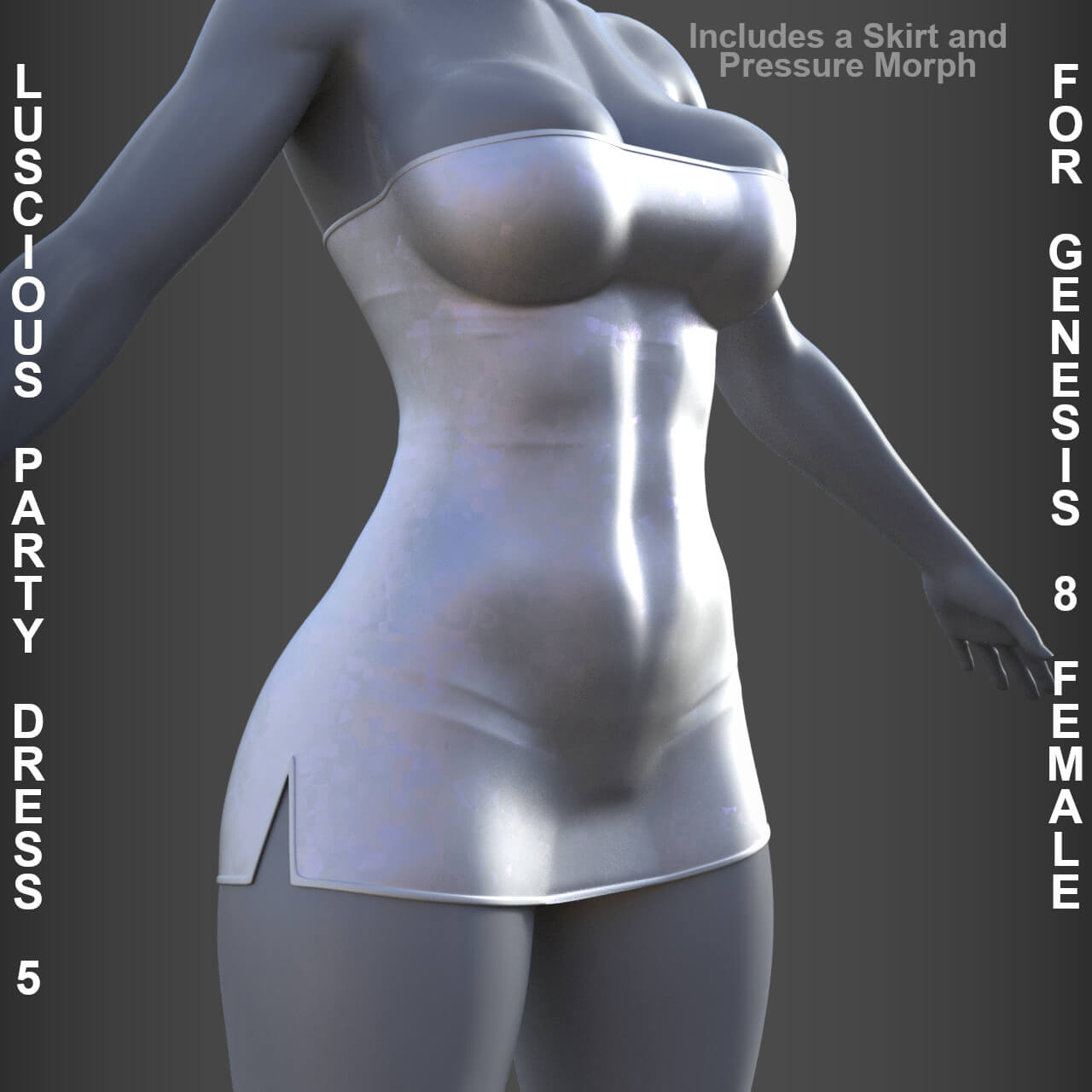 Luscious Party Dress 5 for Genesis 8 Female Daz Content