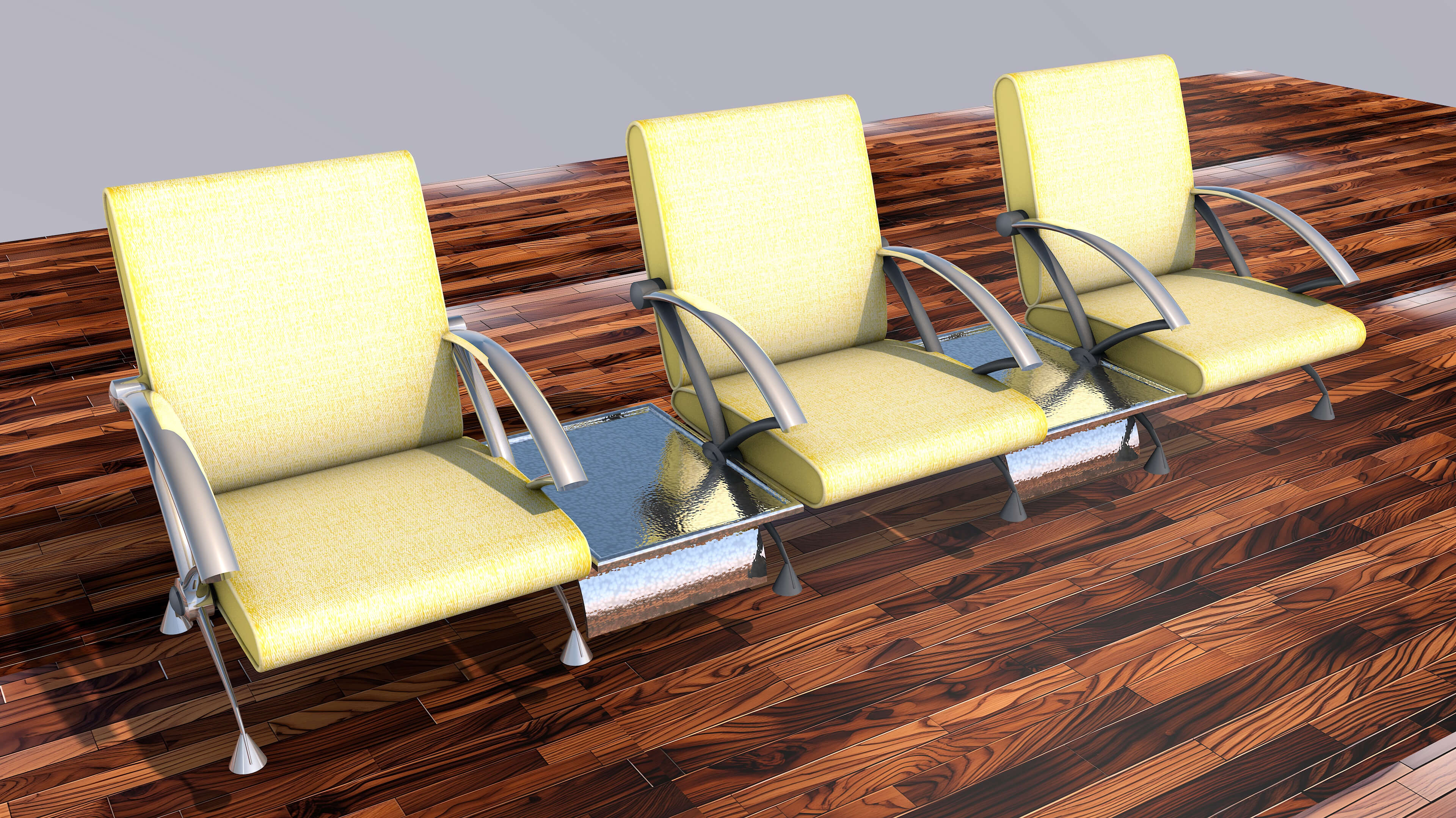 Airport Seating 3D Model