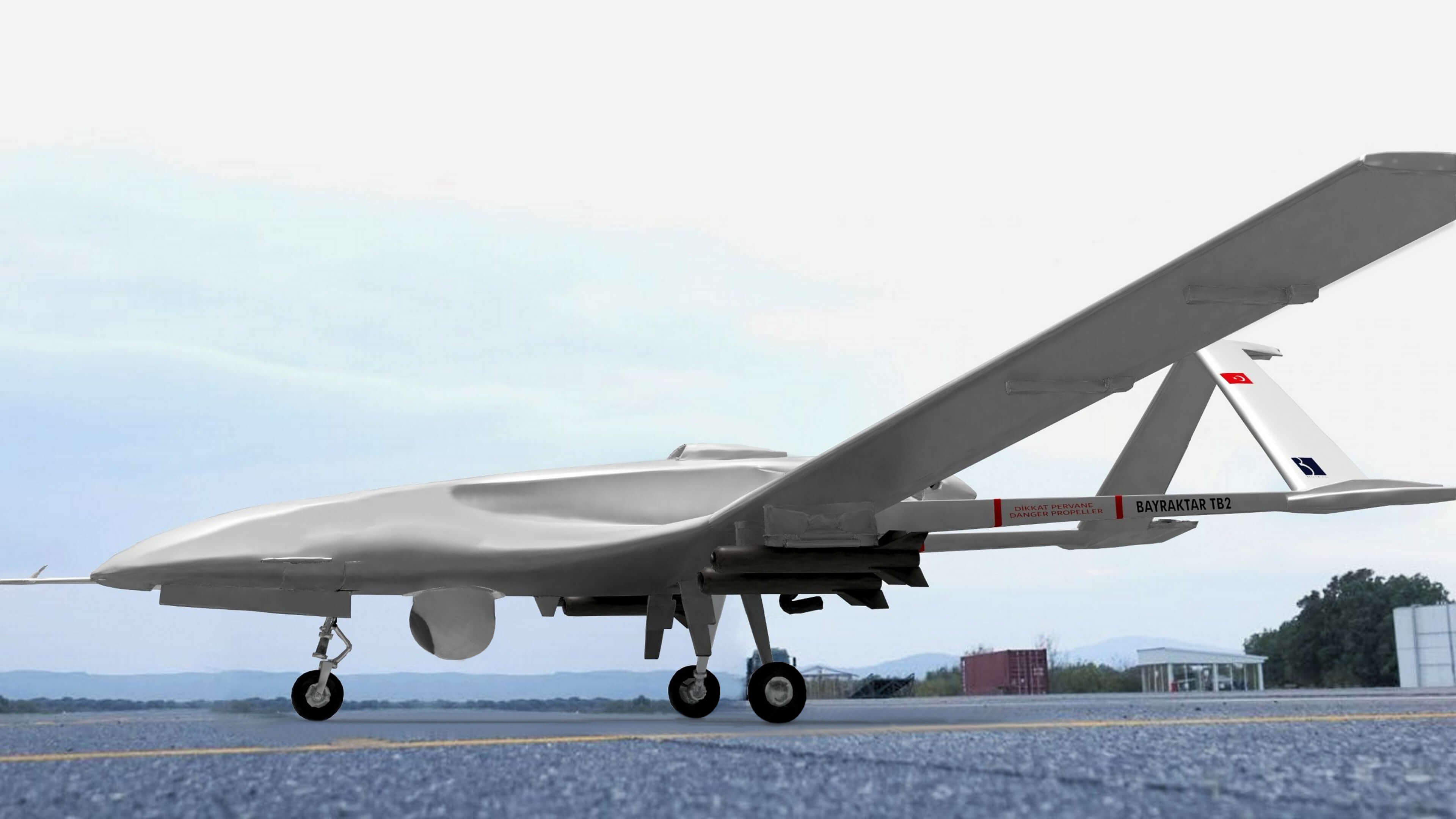 Baykar Bayraktar TB2 3D Model