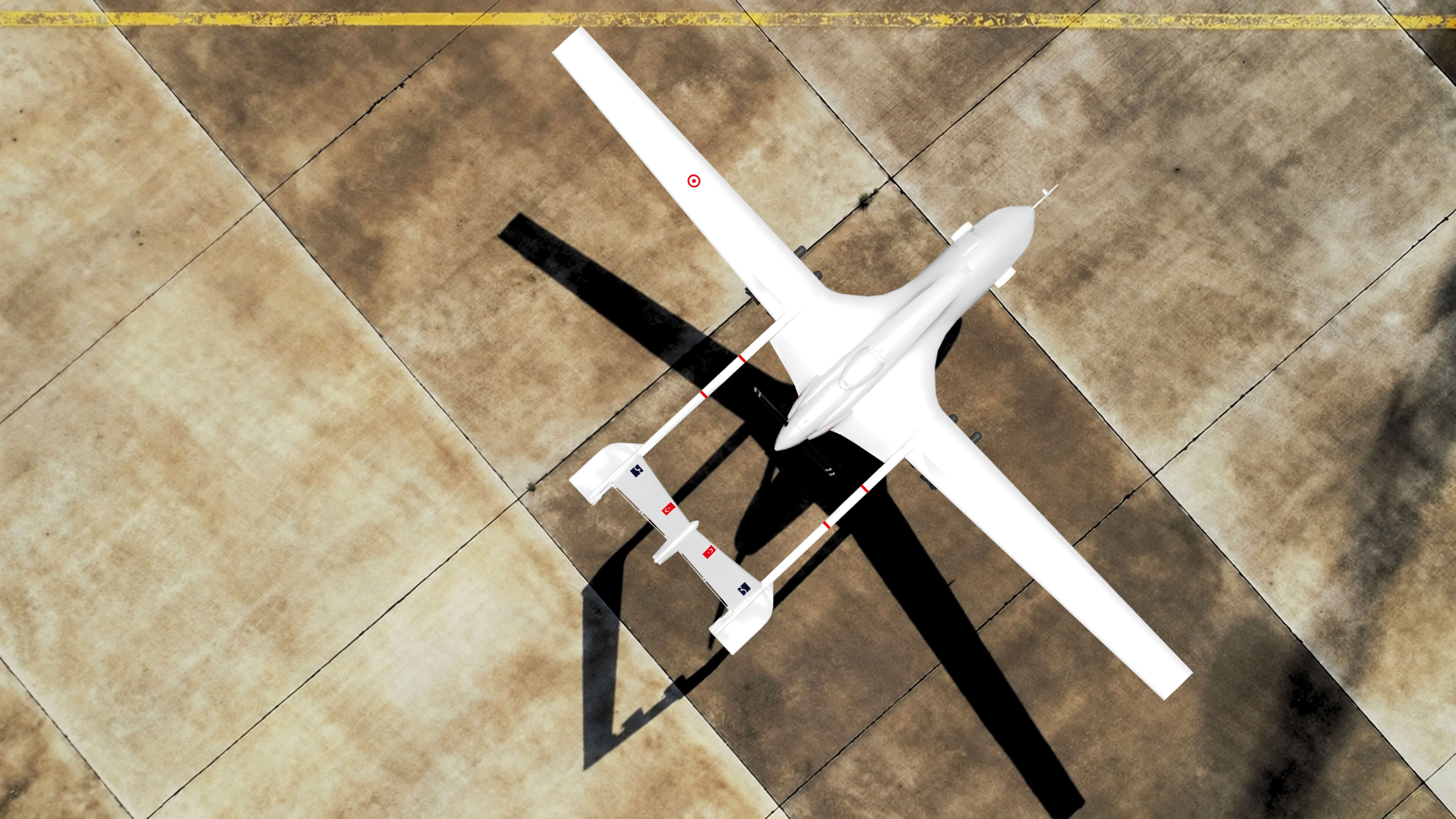 Baykar Bayraktar TB2 3D Model