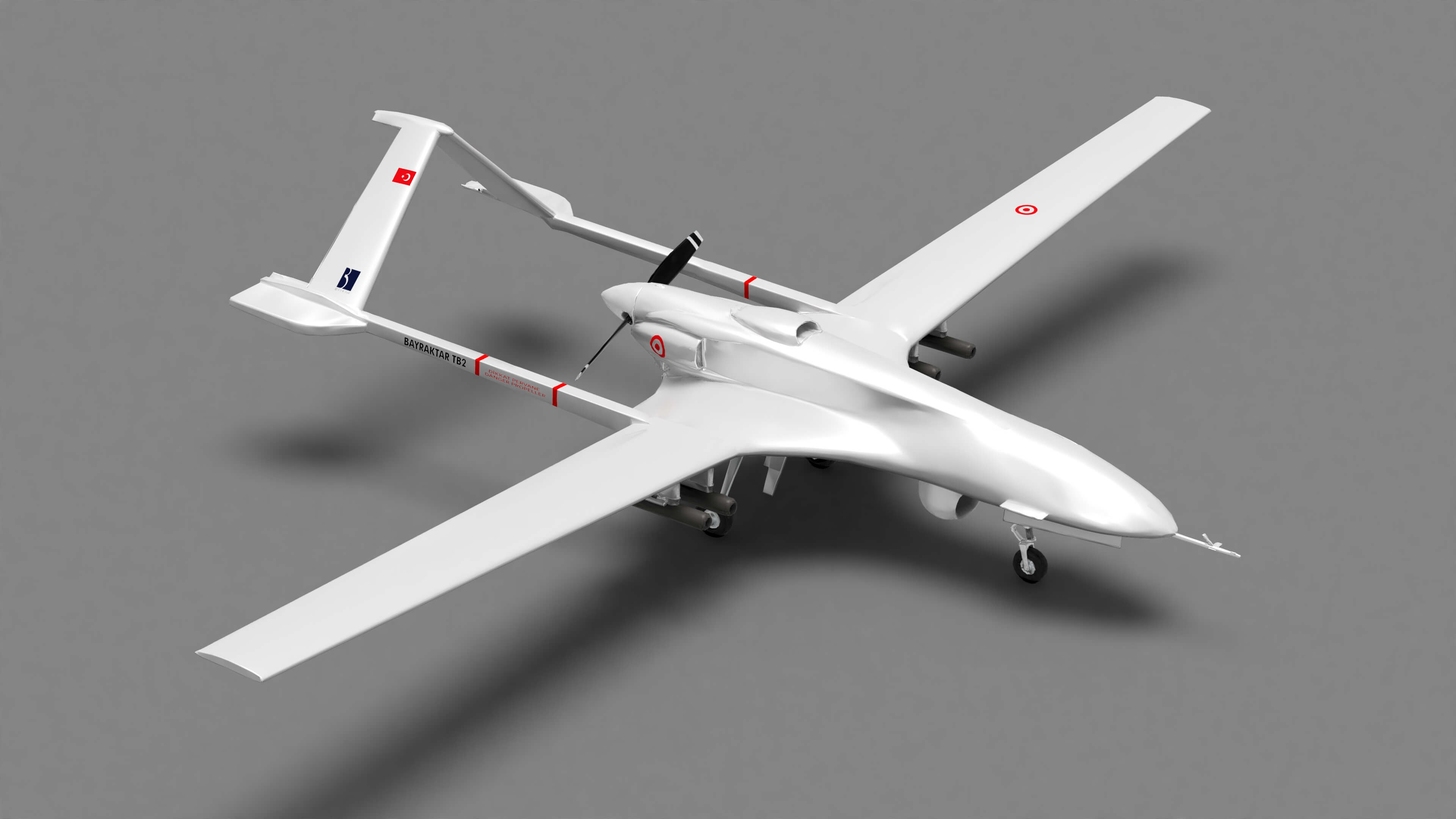 Baykar Bayraktar TB2 3D Model