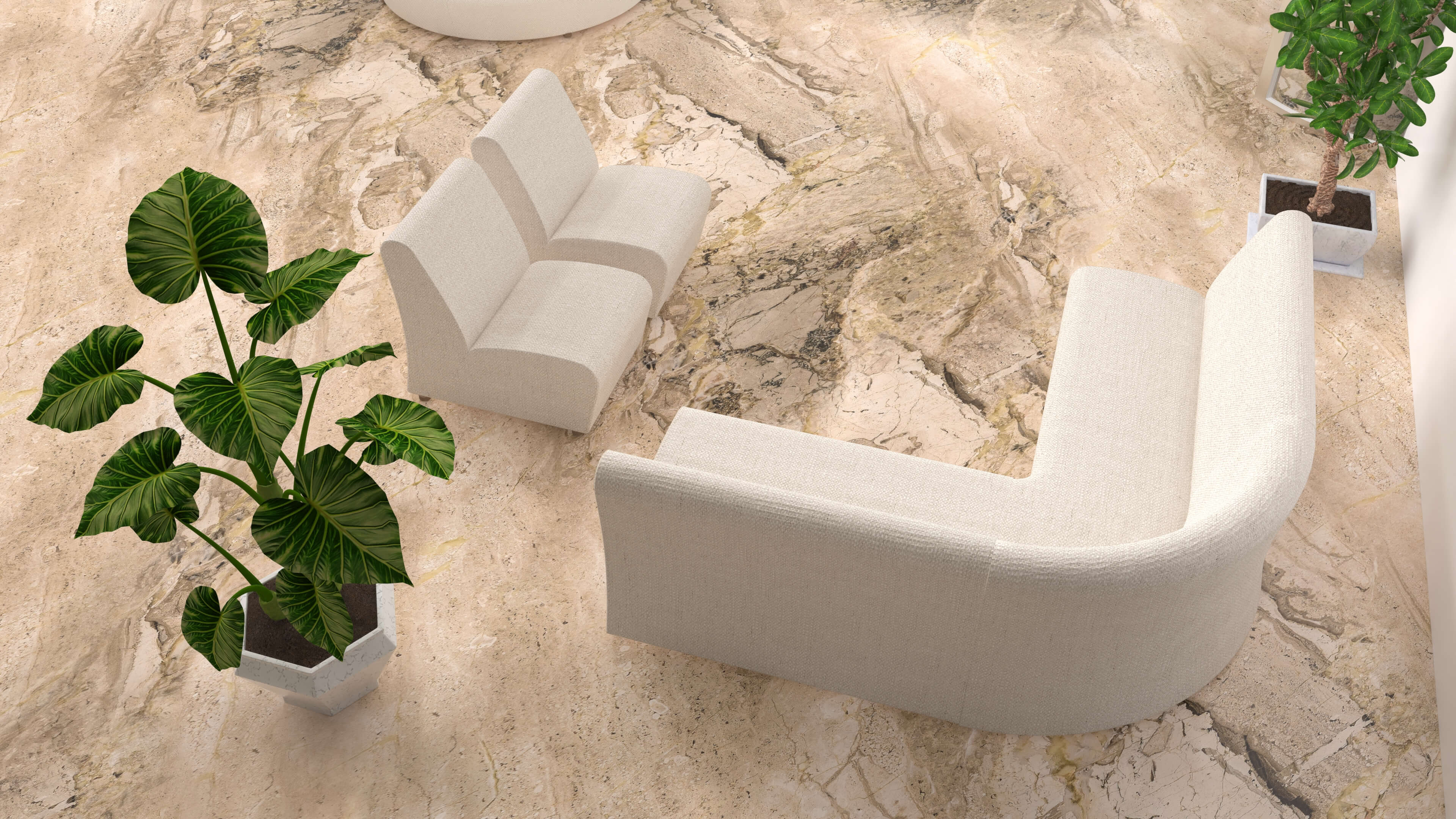 Hotel Lobby Scene 3D Model
