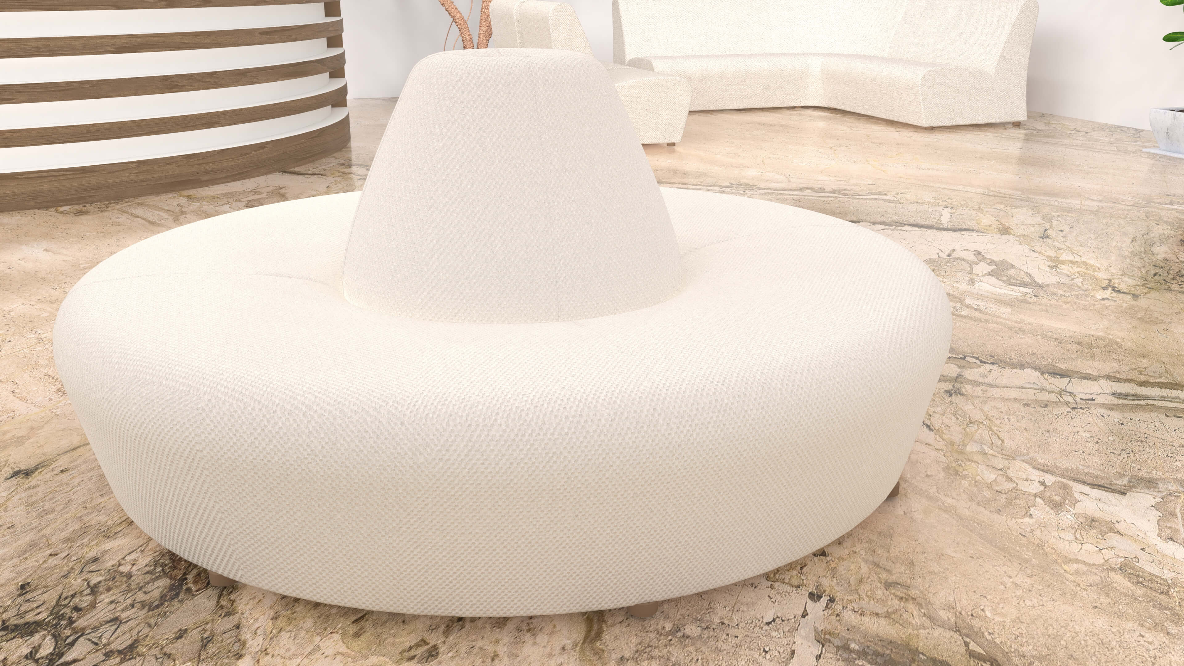 Hotel Lobby Scene 3D Model