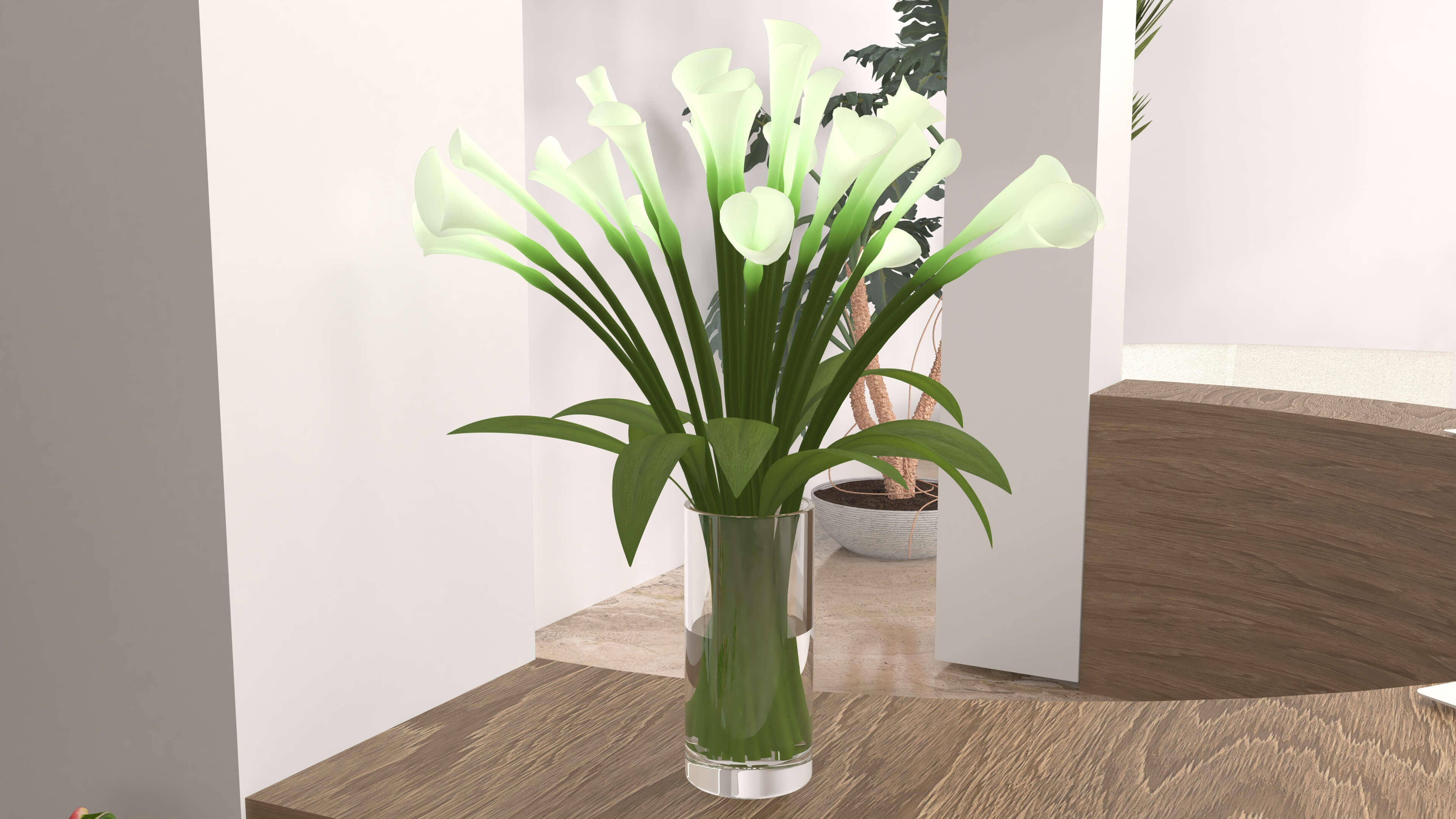 Hotel Lobby Scene 3D Model