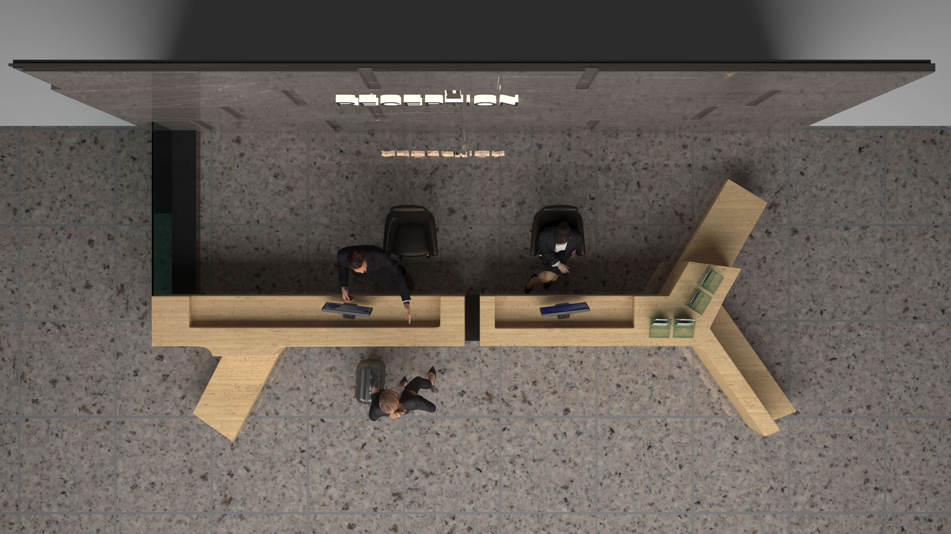 Hotel Reception 3D Model