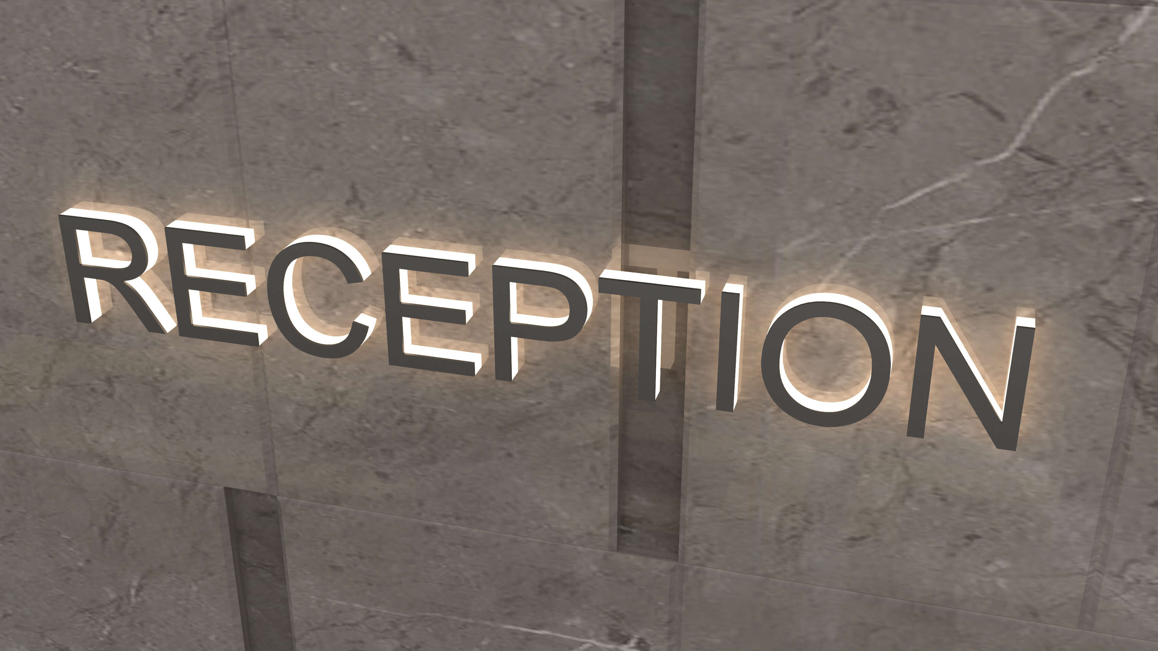 Hotel Reception 3D Model