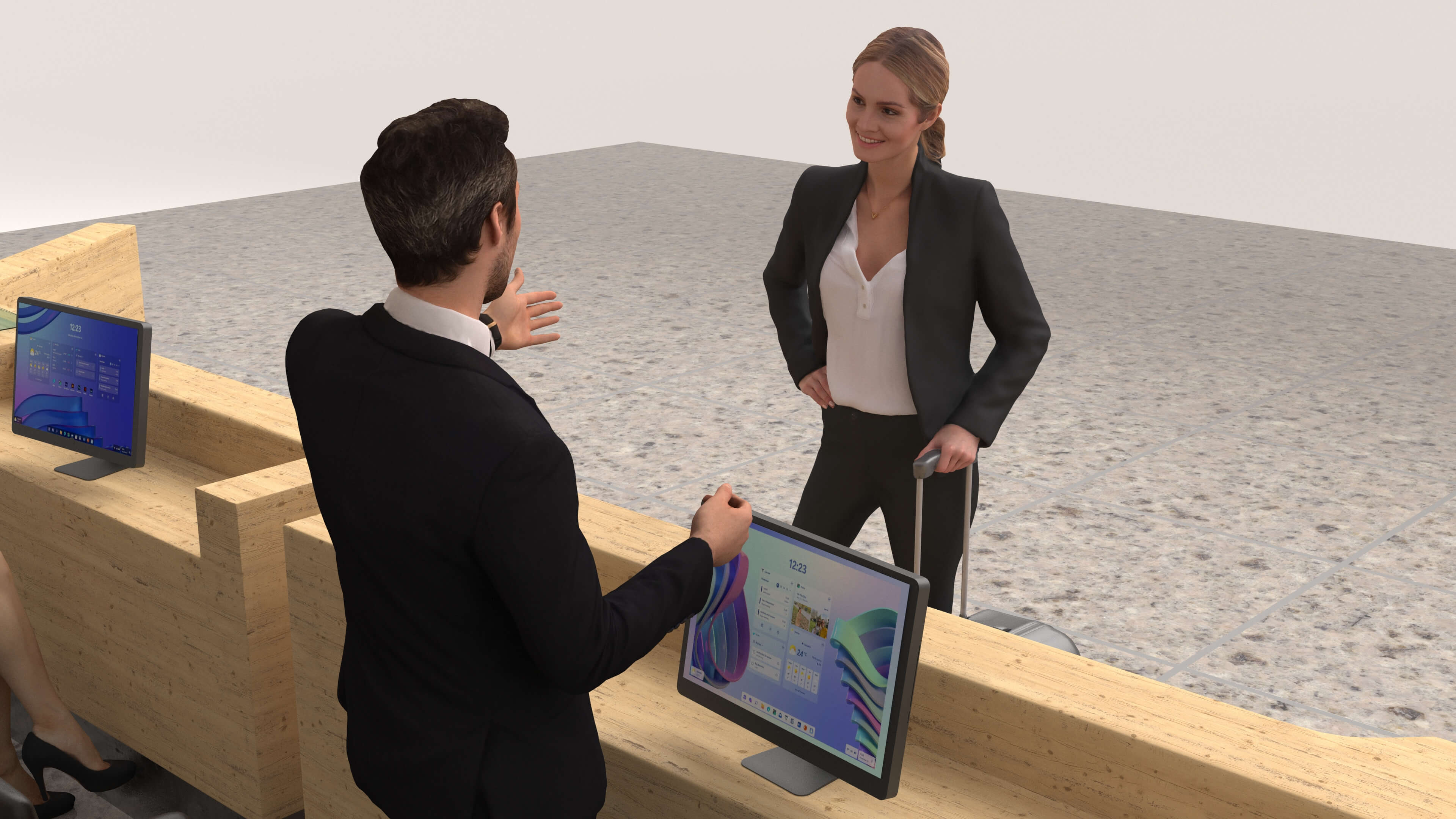 Hotel Reception 3D Model