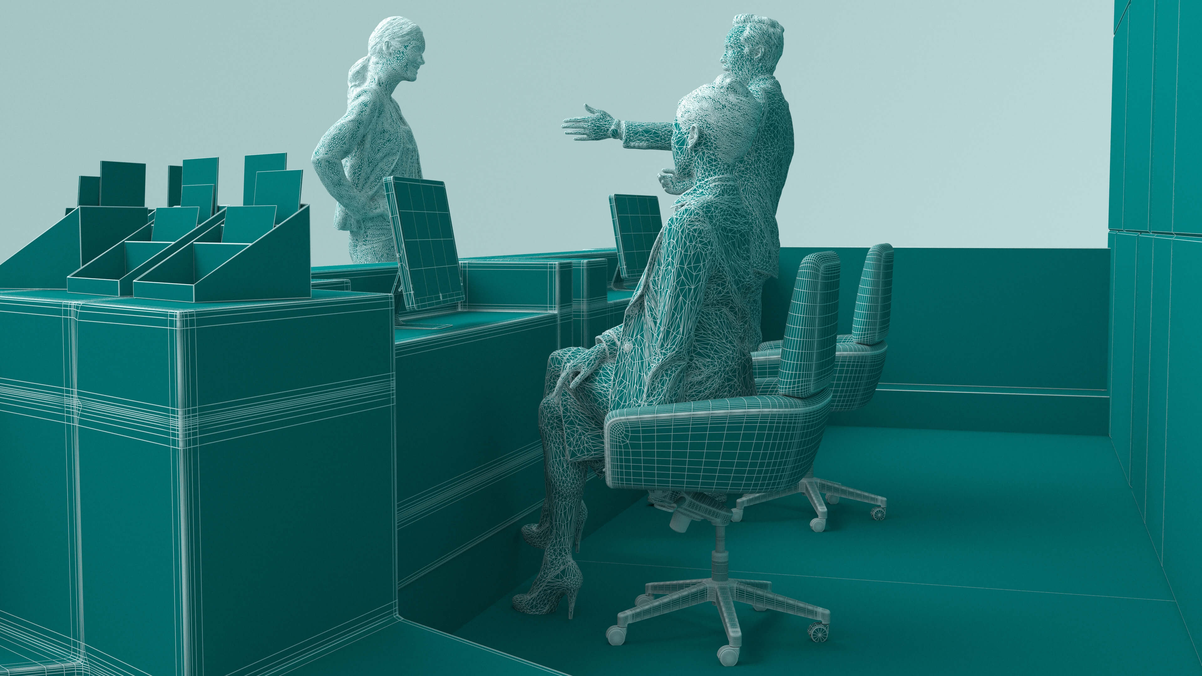 Hotel Reception 3D Model