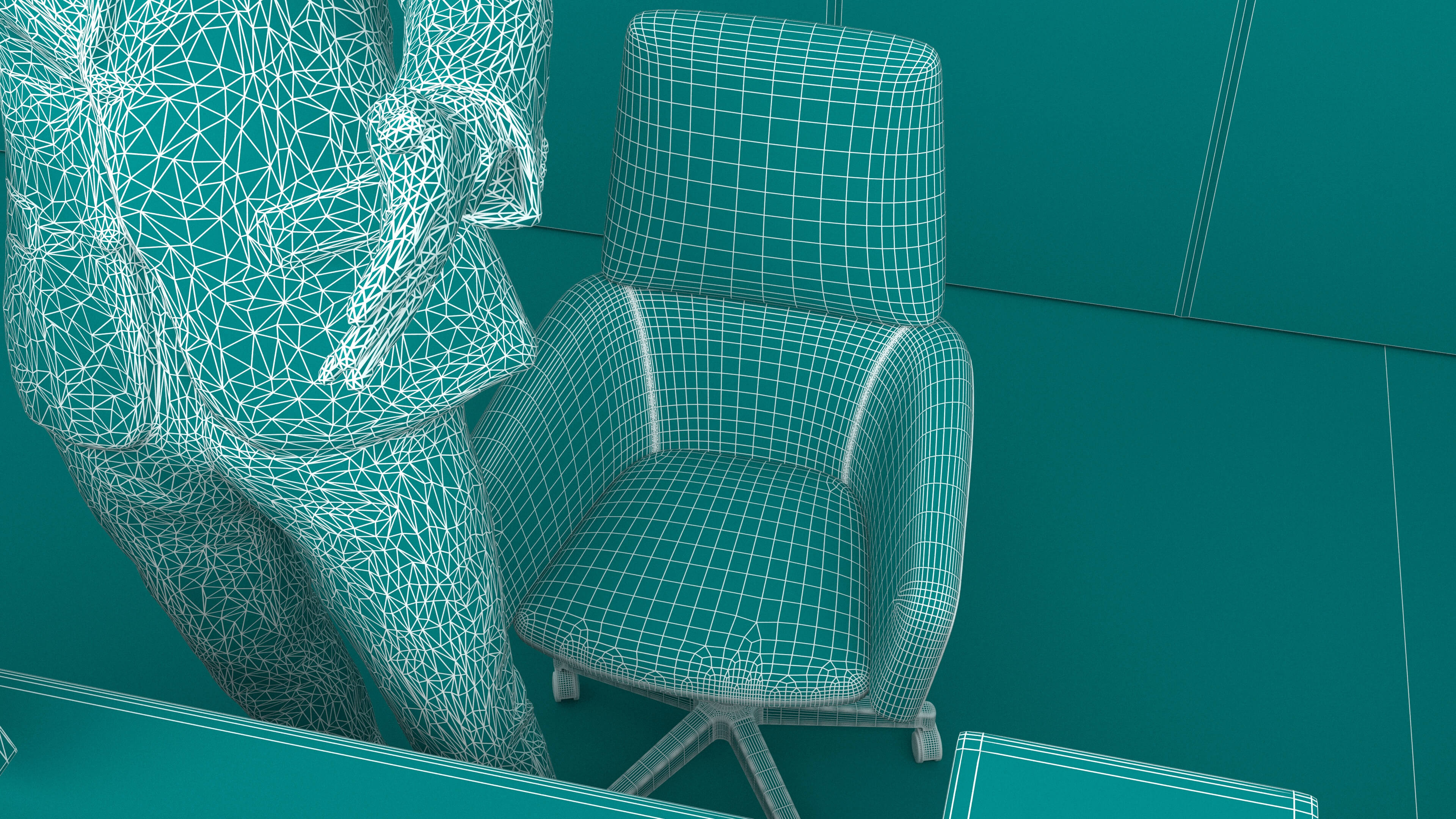 Hotel Reception 3D Model