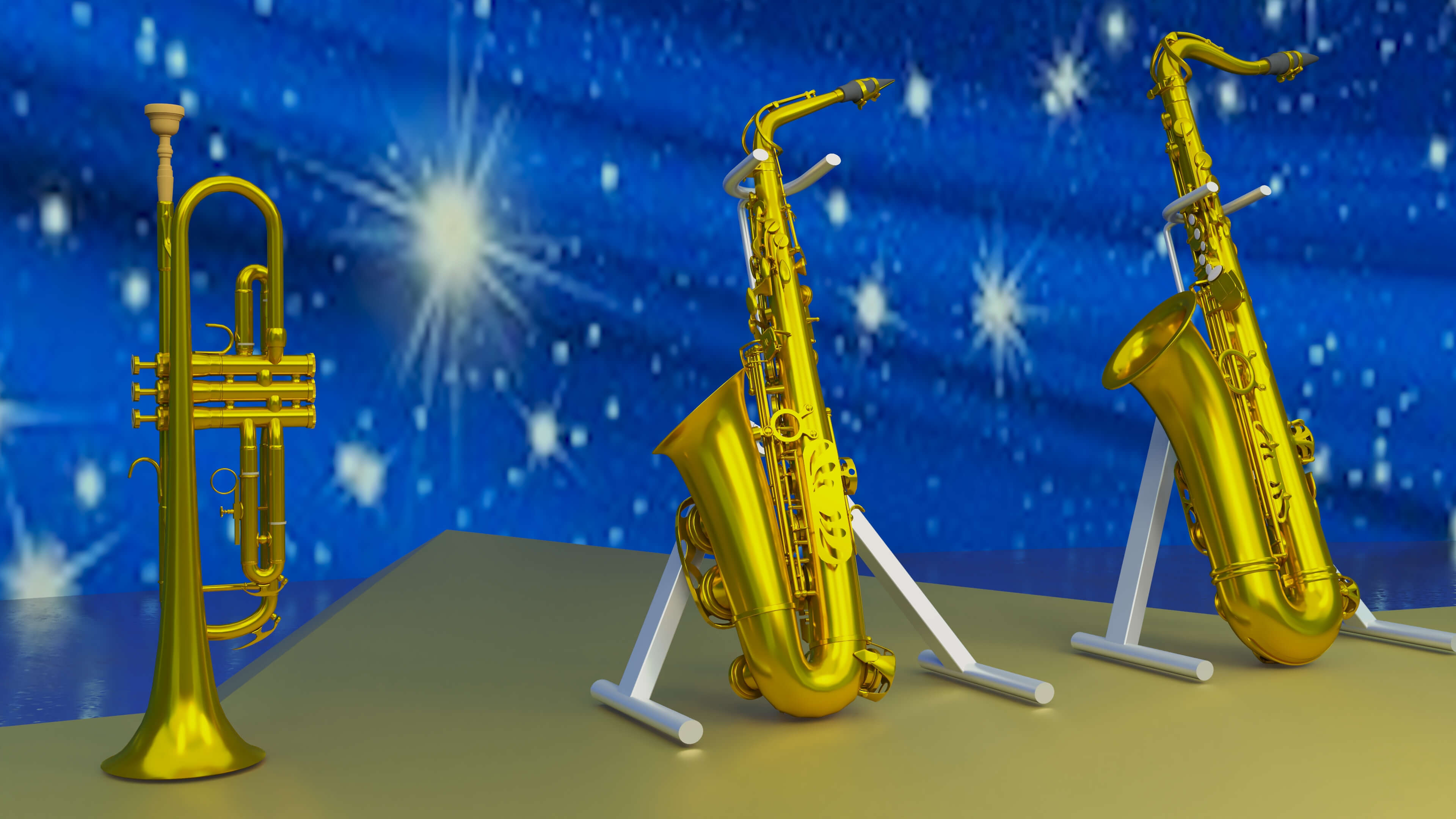 Jazz Clup Stage 3D Model