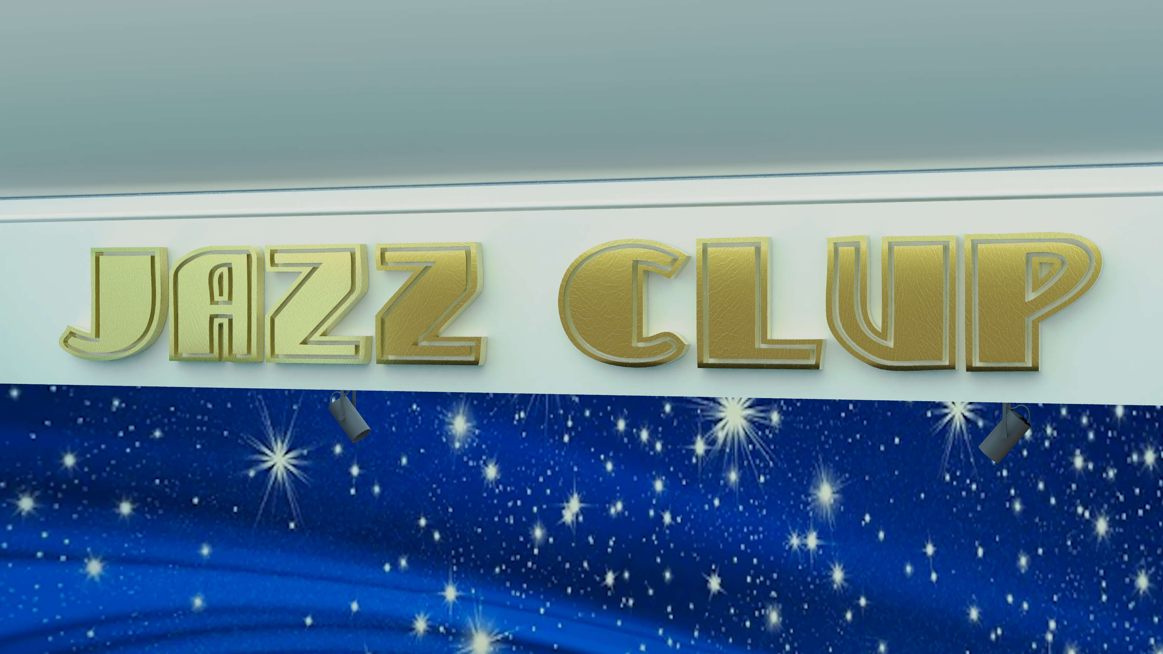 Jazz Clup Stage 3D Model