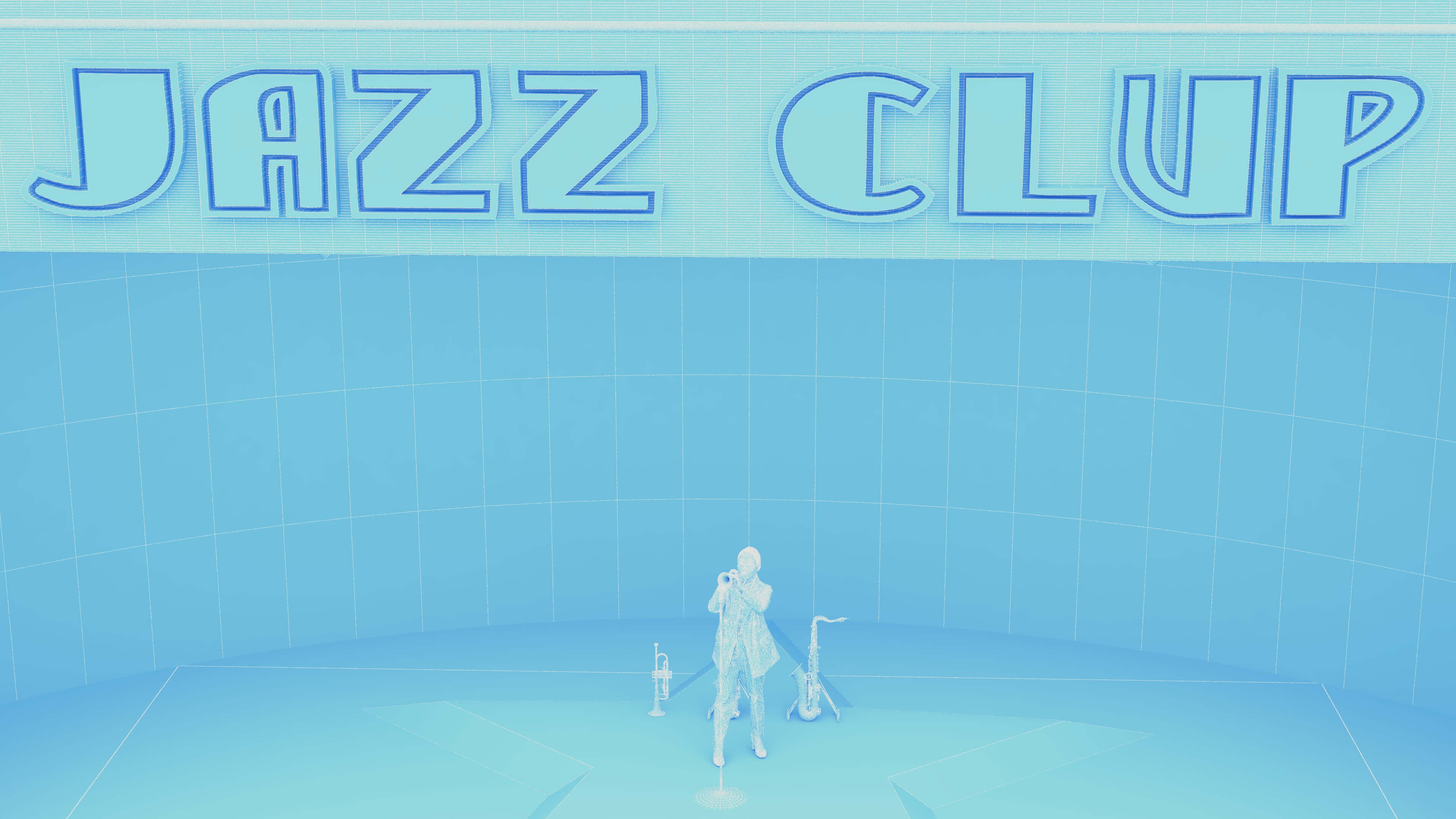 Jazz Clup Stage 3D Model