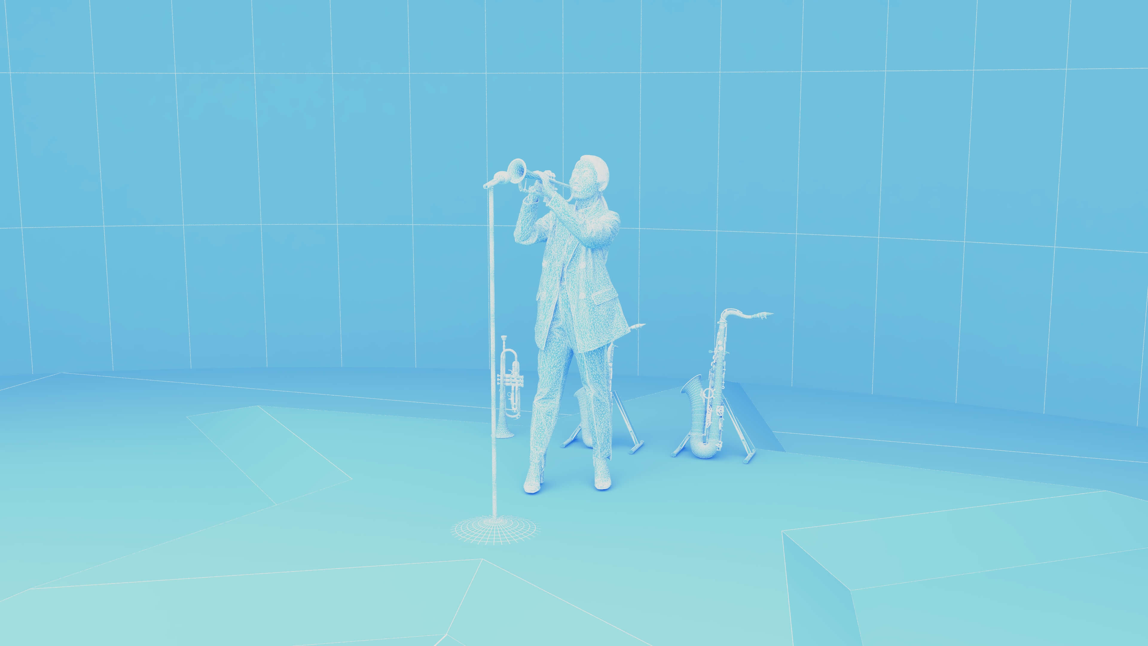 Jazz Clup Stage 3D Model