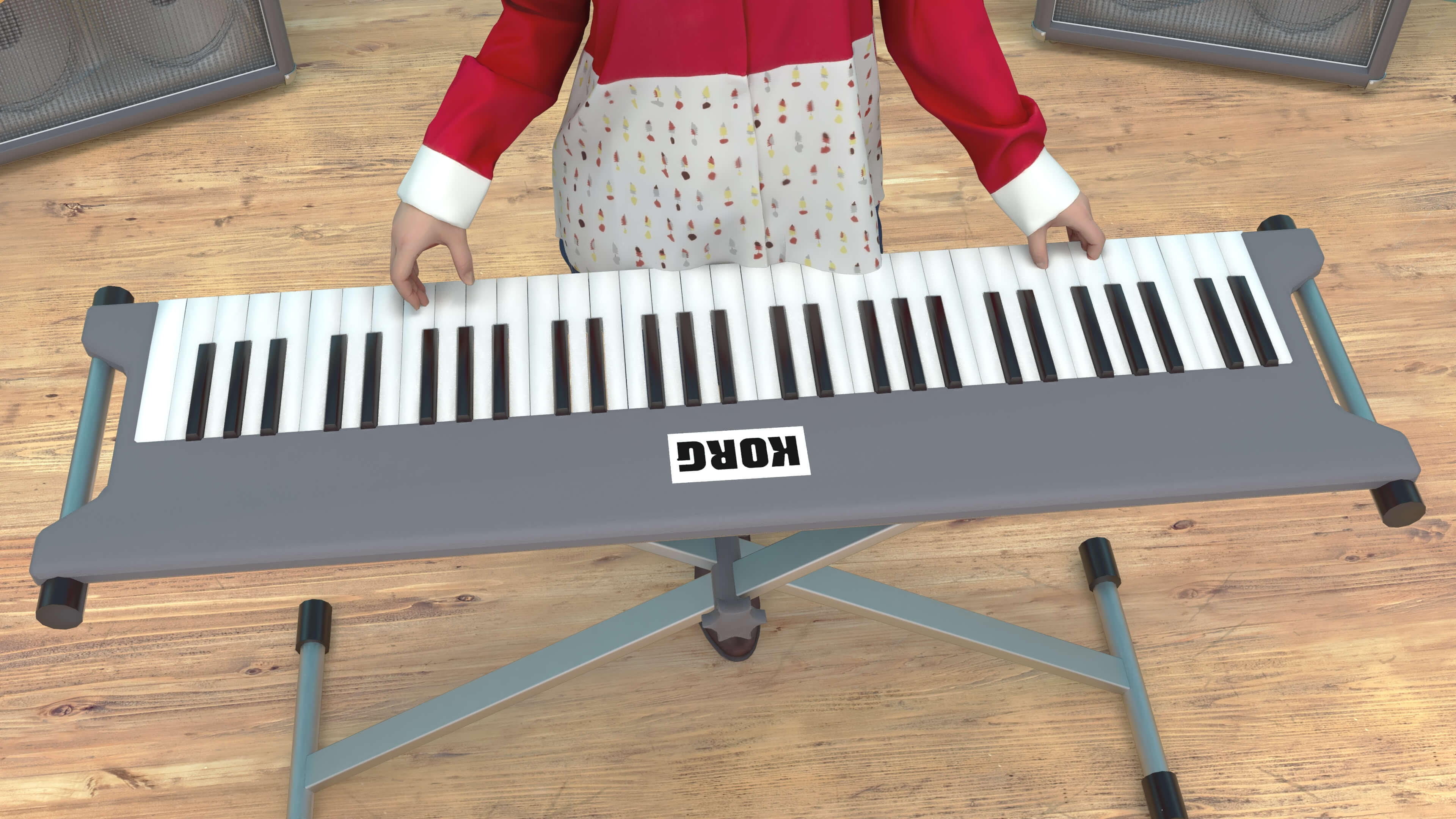 Keyboardist Musician 3D Model