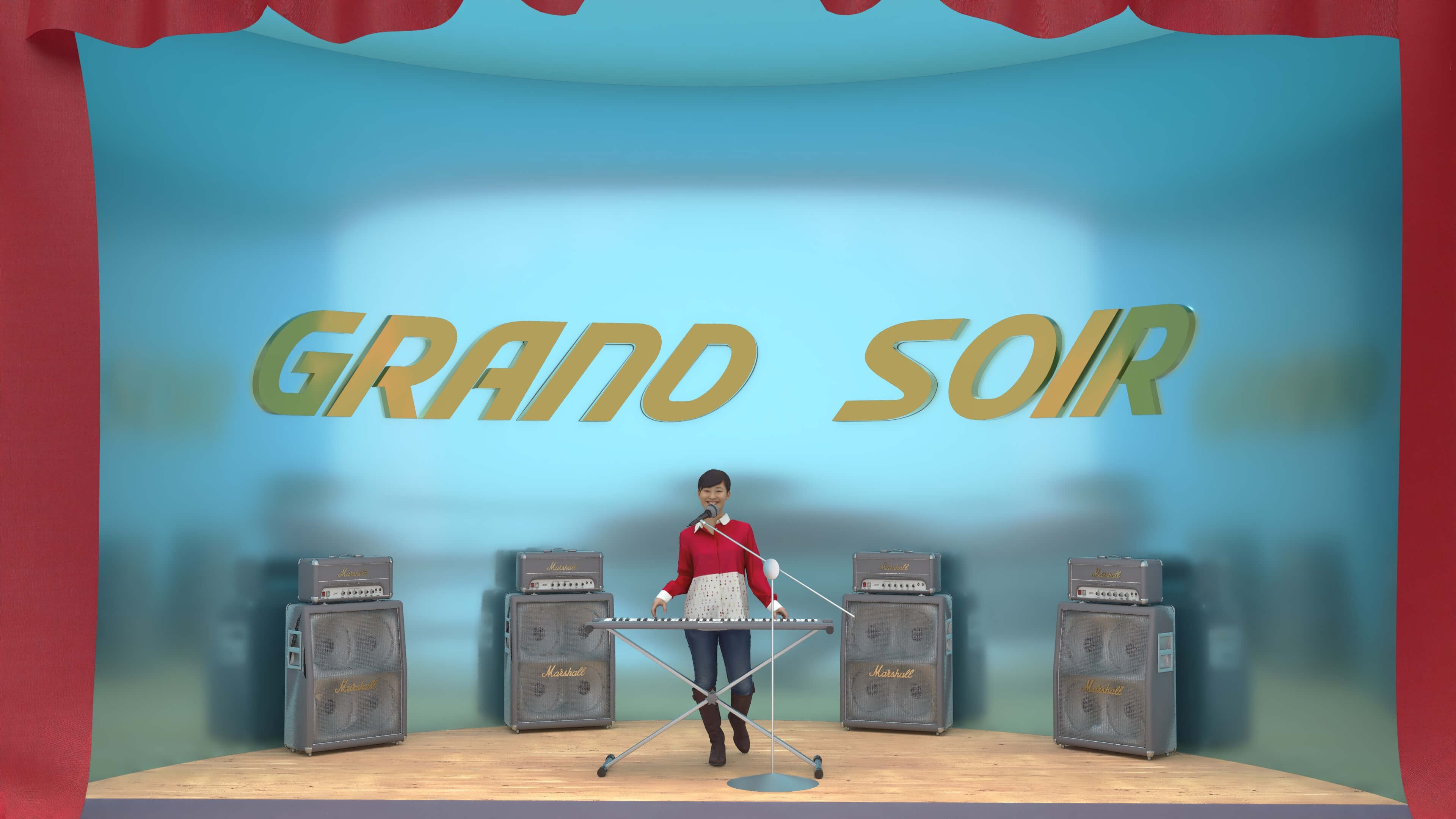 Keyboardist Musician 3D Model