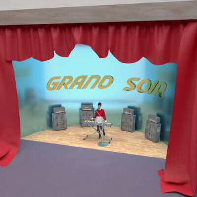 Keyboardist Musician 3D Model