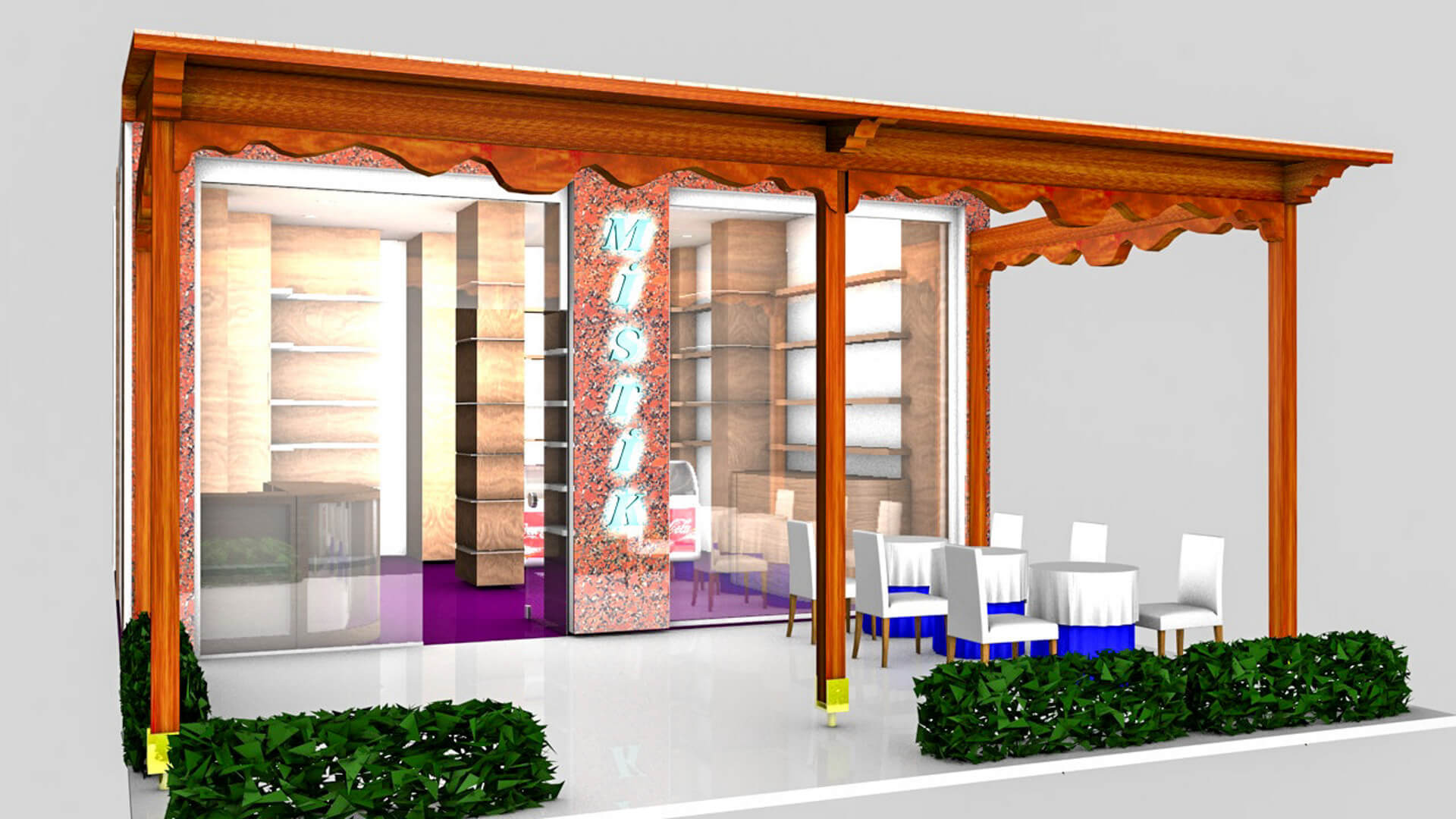 Mistik Cafe Shop 3D Model