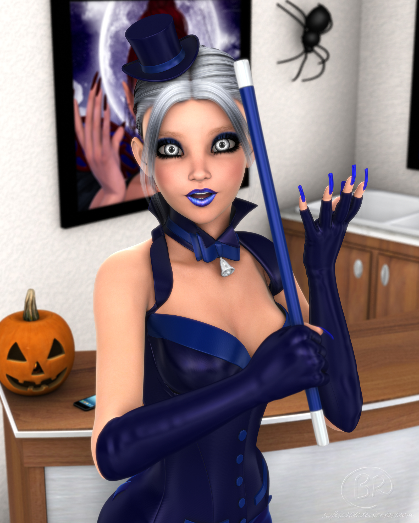 Halloween Cutie 2026 Larissa 3D Render, Digital Artwork by Pinspotter