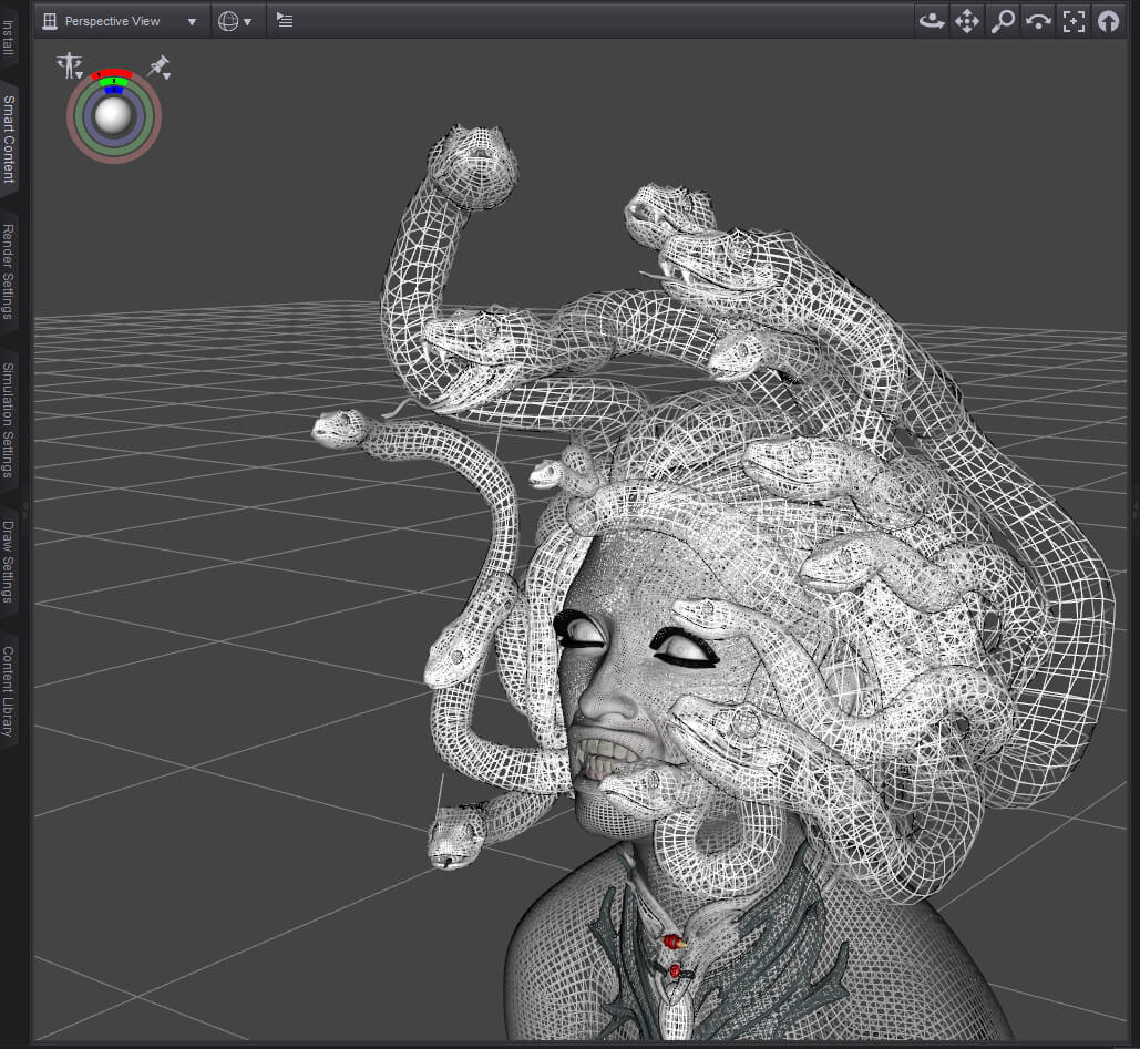 Dont Mess with Medusa 3D Render, Digital Artwork by pjcervantes