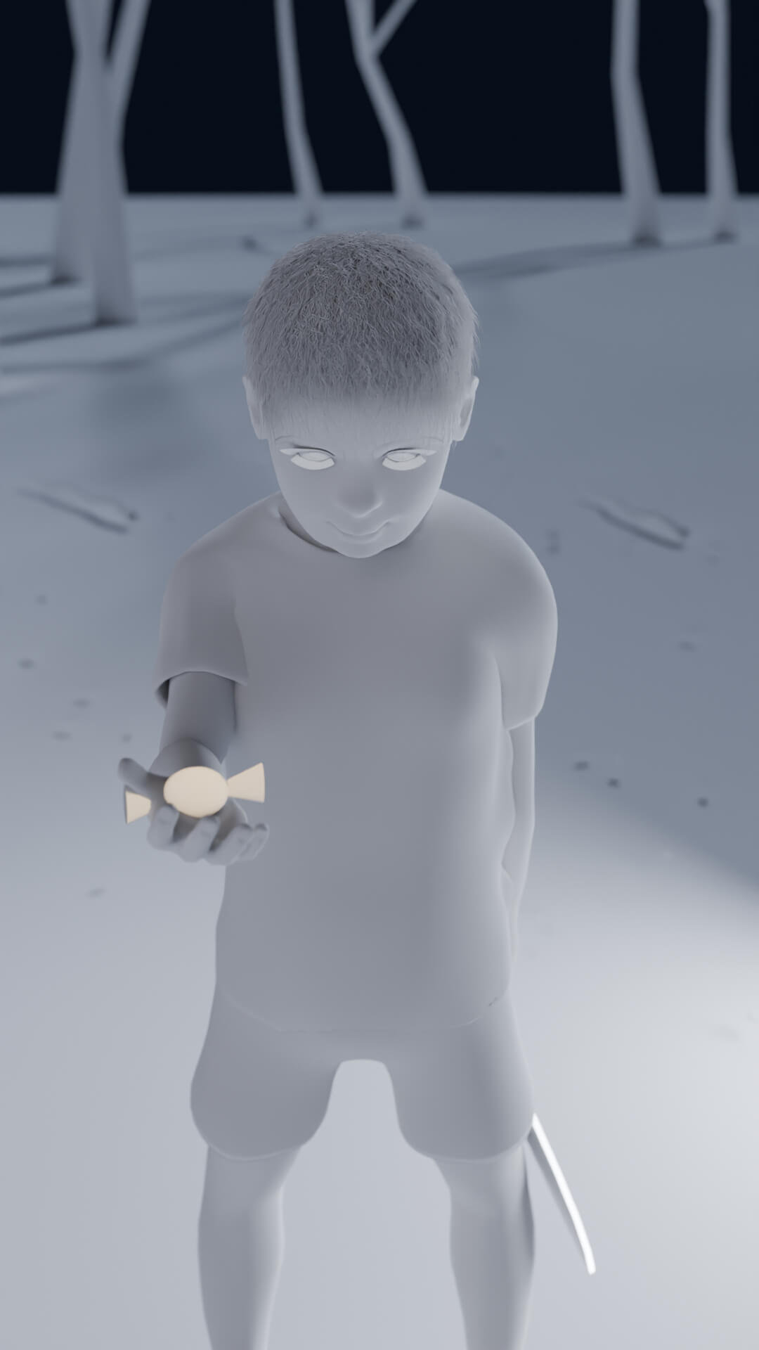 Trick or Treat 3D Render, Digital Artwork by plating_ank