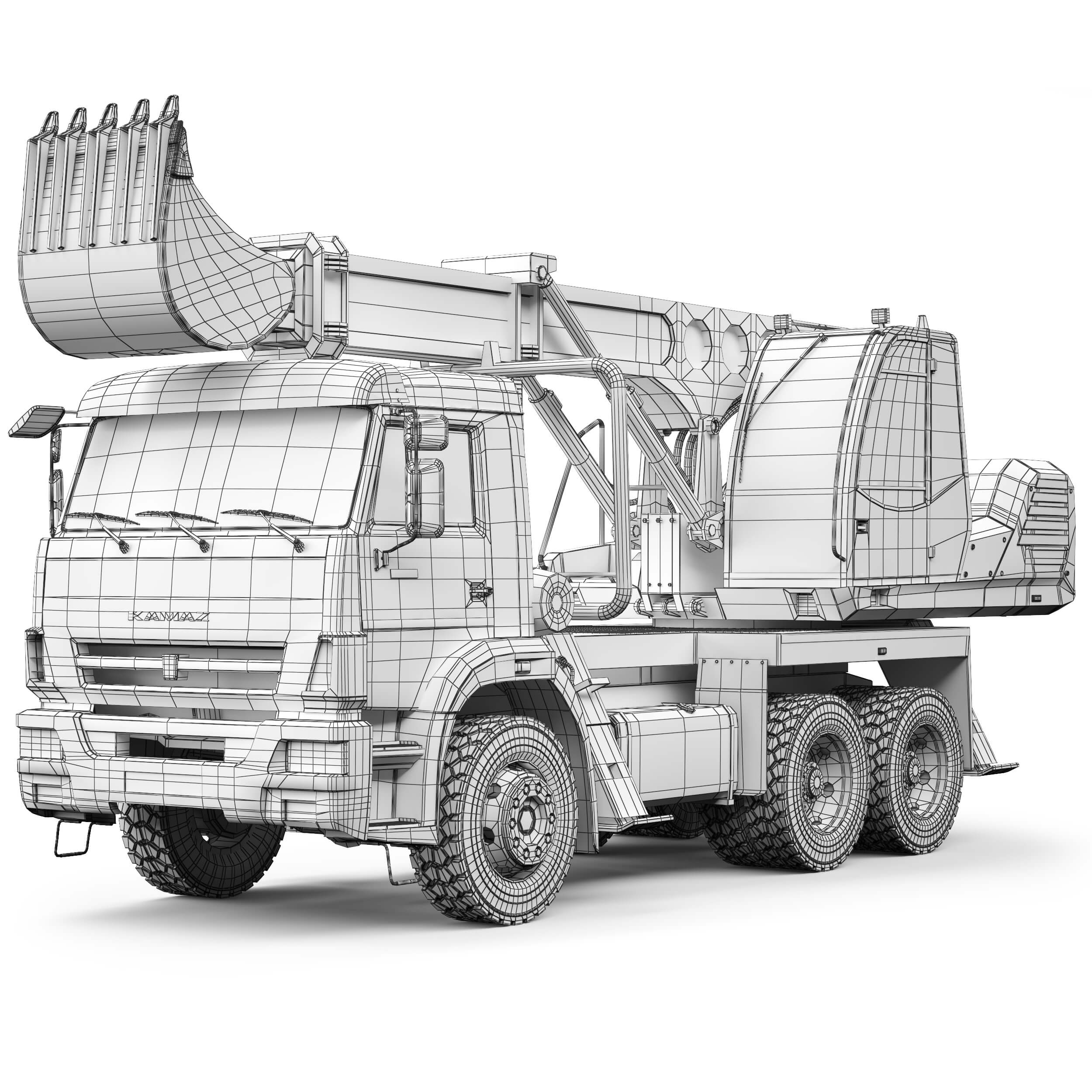Kamaz 65111 UDS-114 2018 3D Model