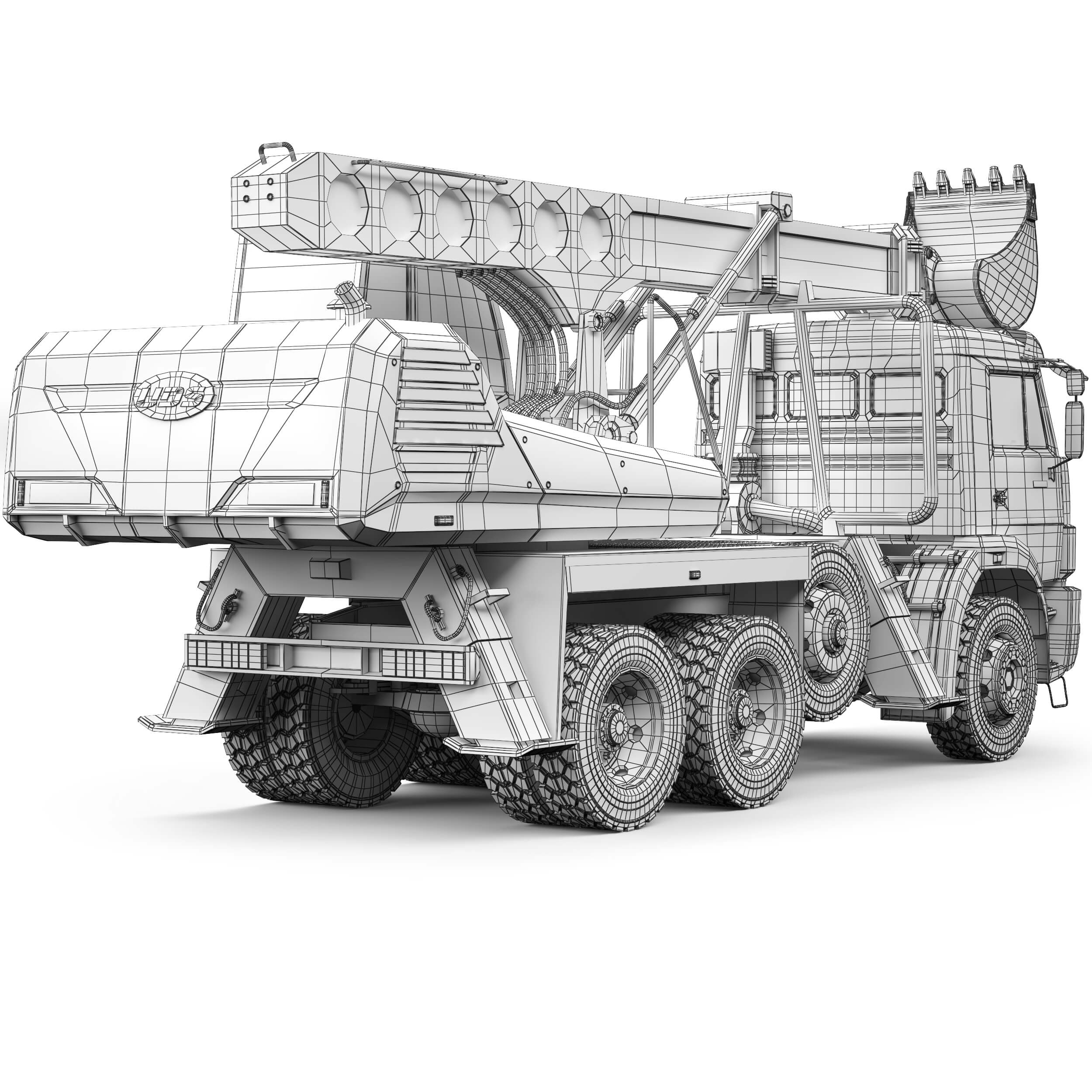 Kamaz 65111 UDS-114 2018 3D Model