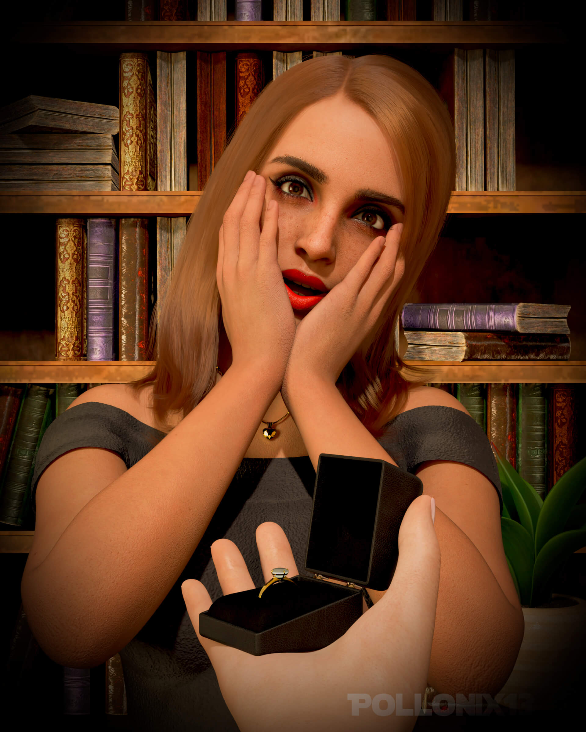 A Proposal 3D Render, Digital Artwork by pollonix13
