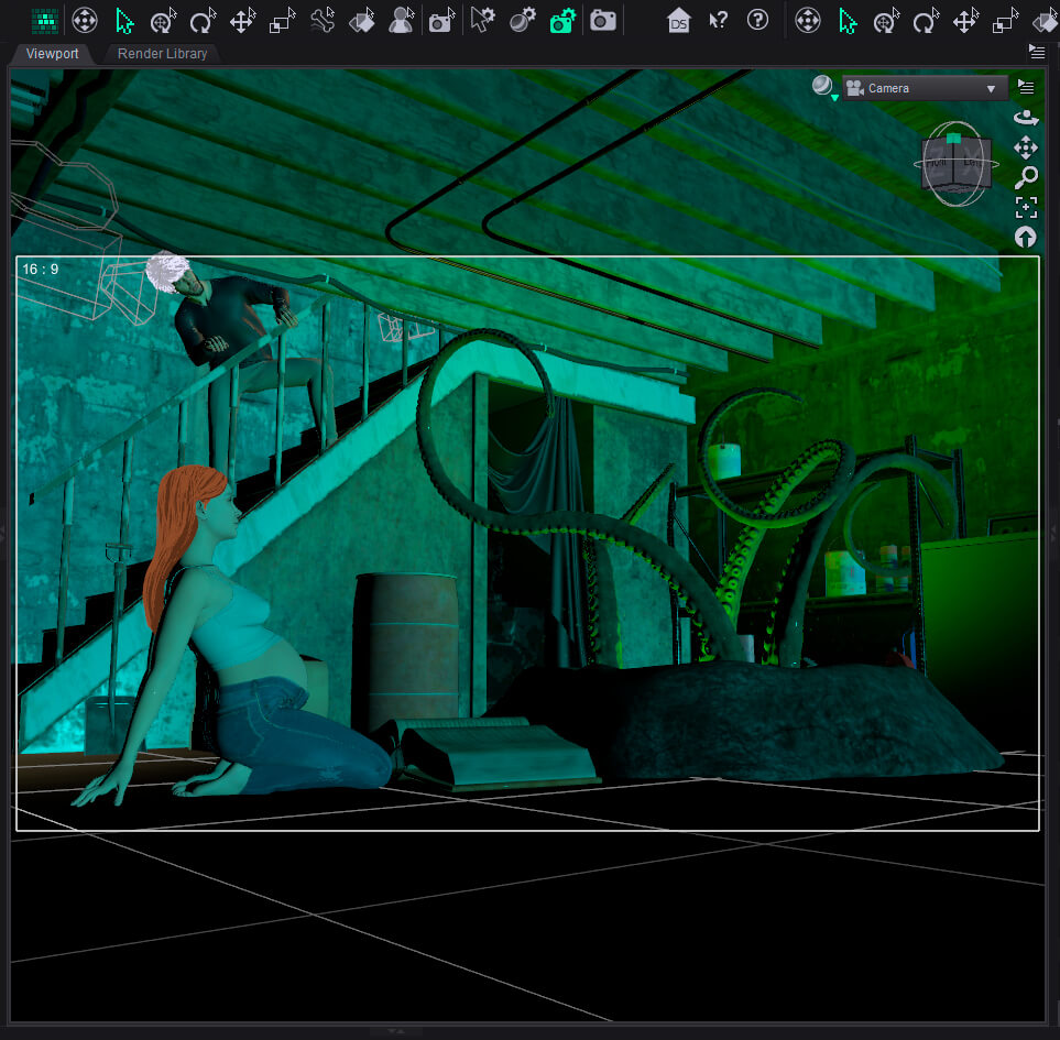 Secrets on the Basement 3D Render, Digital Artwork by pollonix13